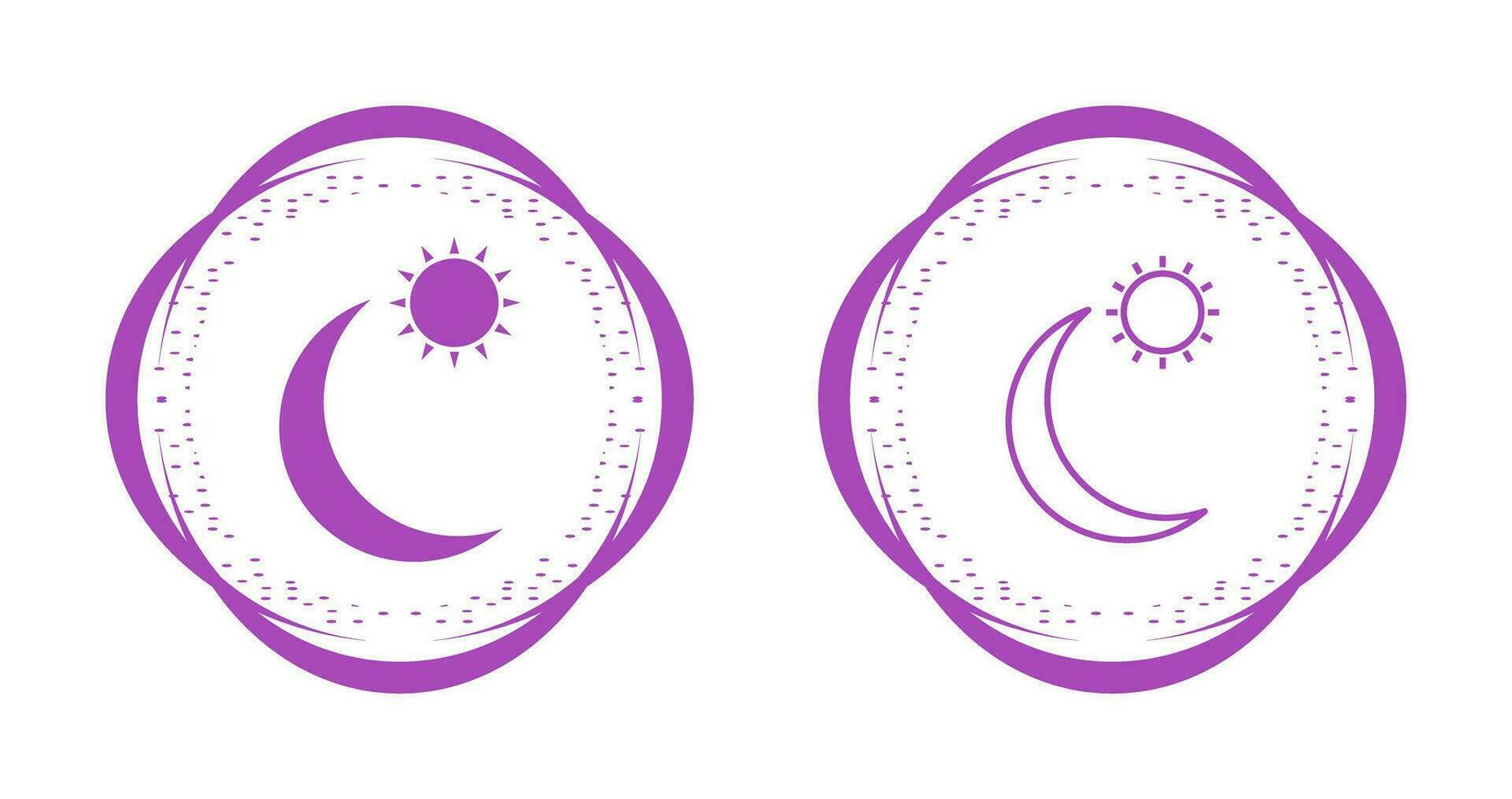Sun and Planets Vector Icon