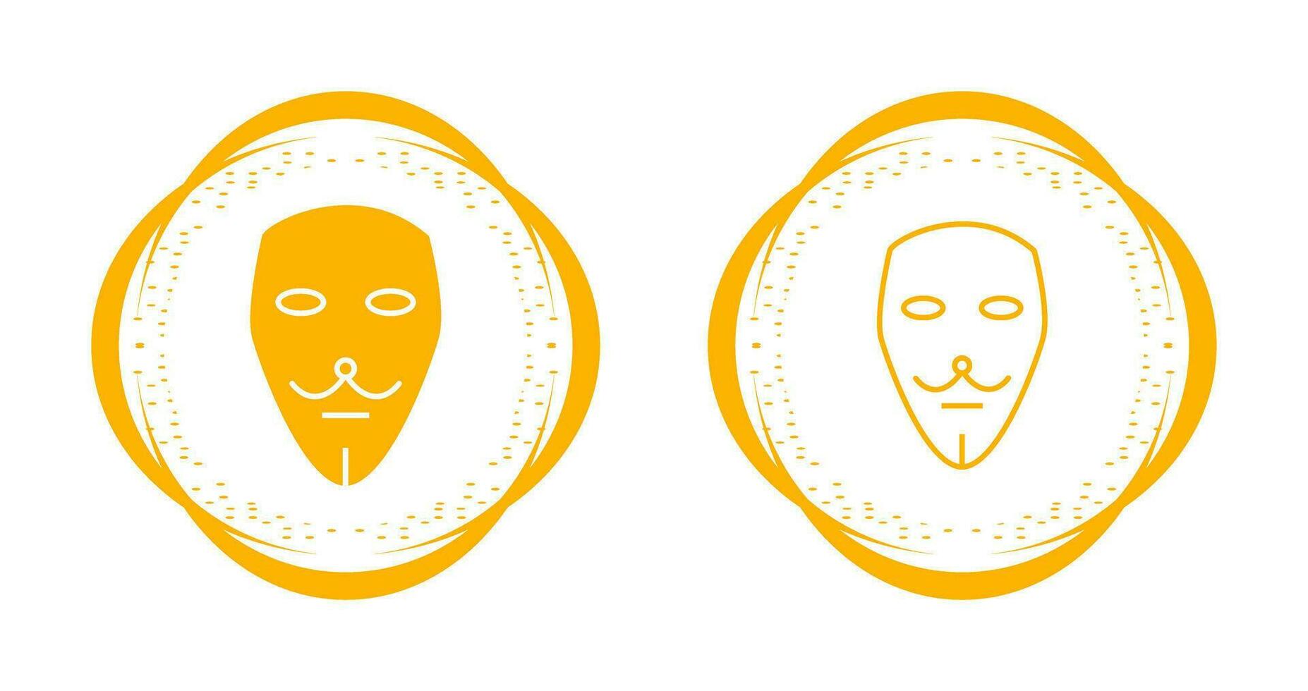 Two Masks Vector Icon