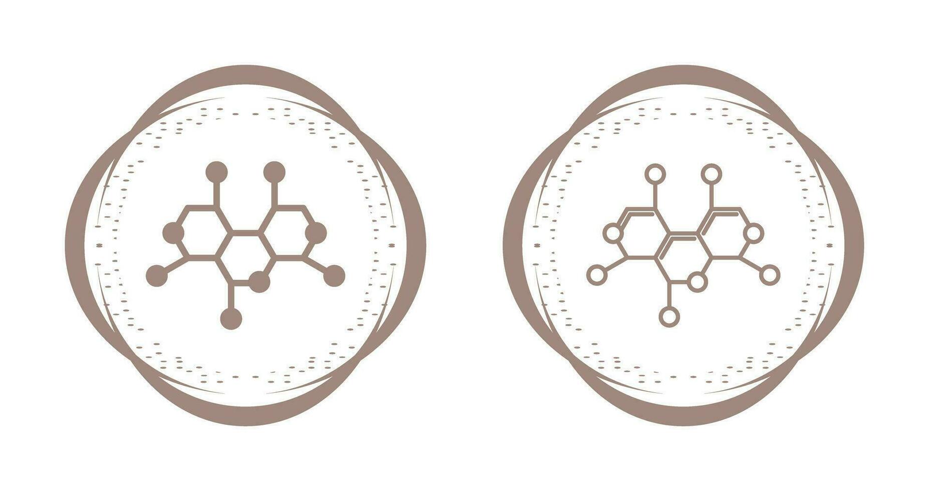 icono de vector de estructura de molécula