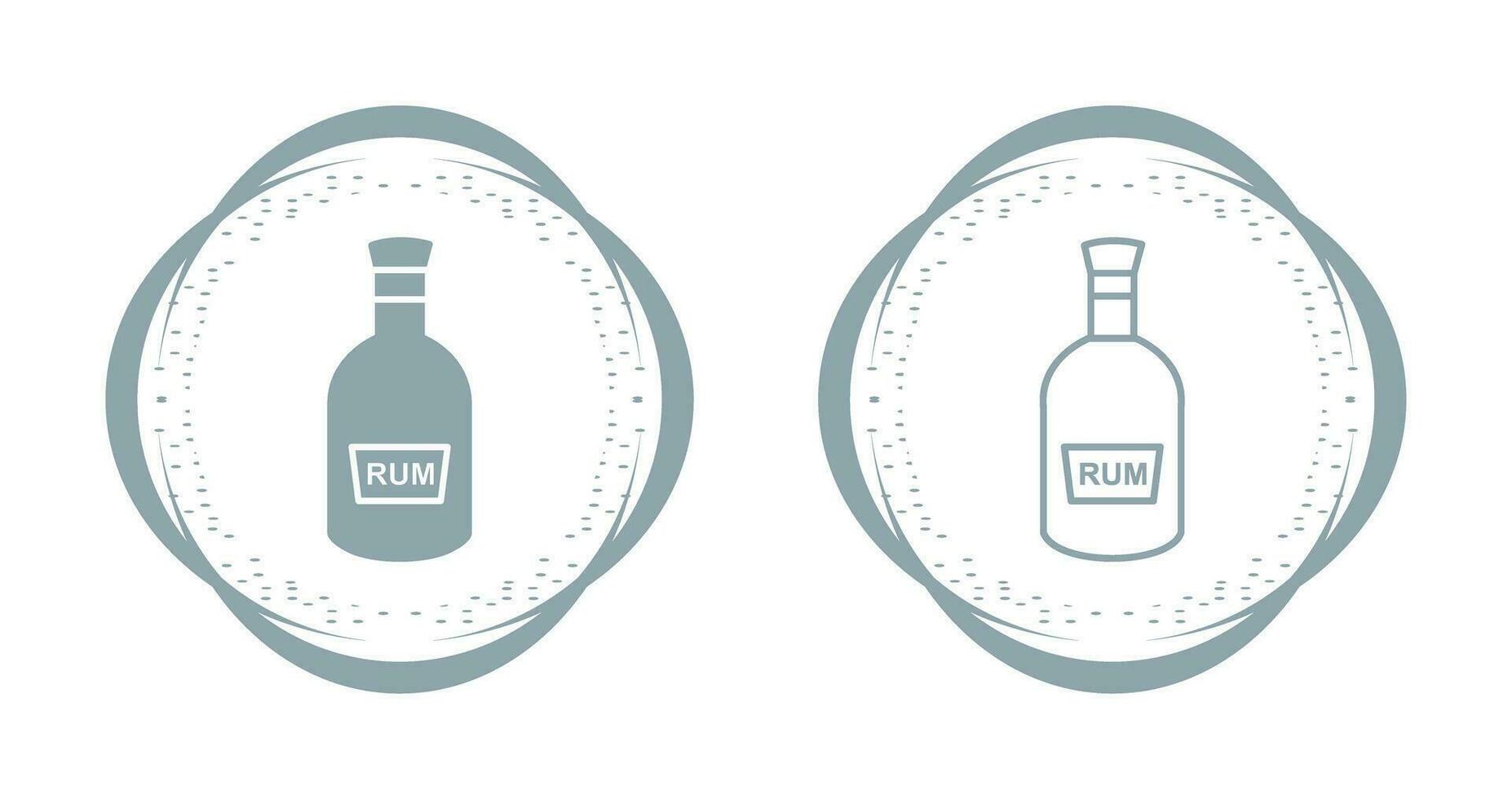 Bottle of Rum Vector Icon