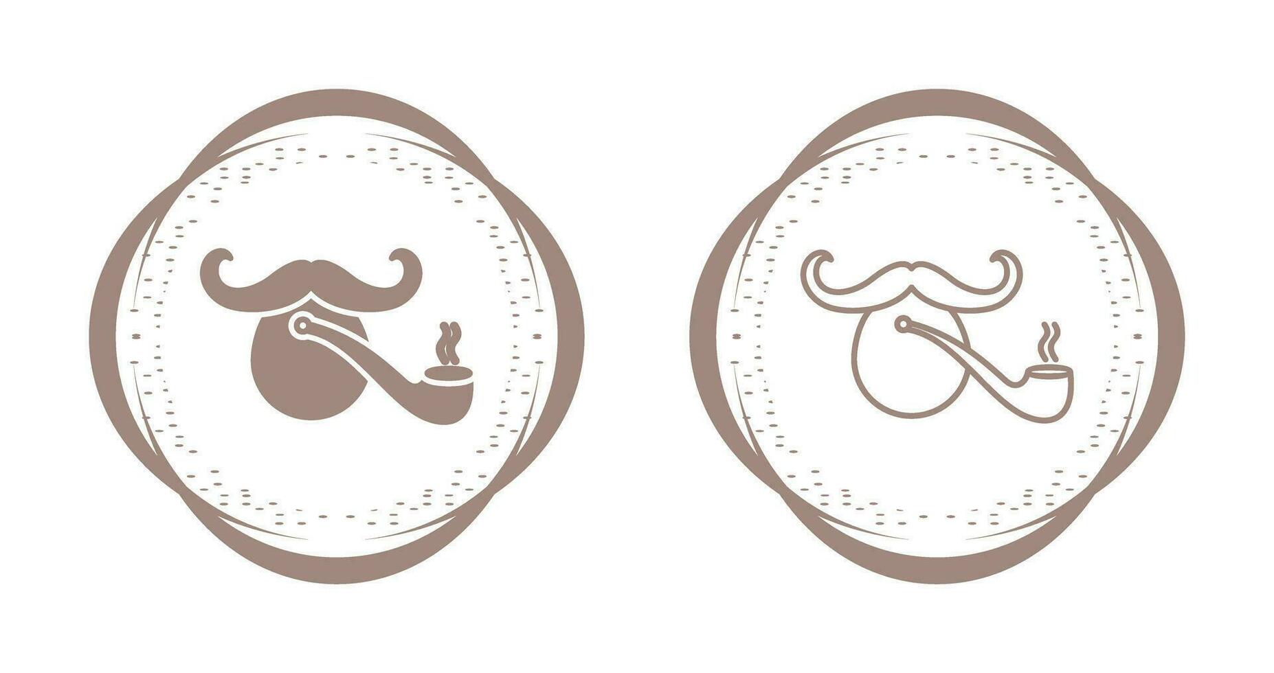 Pirate with Smoking Pipe Vector Icon