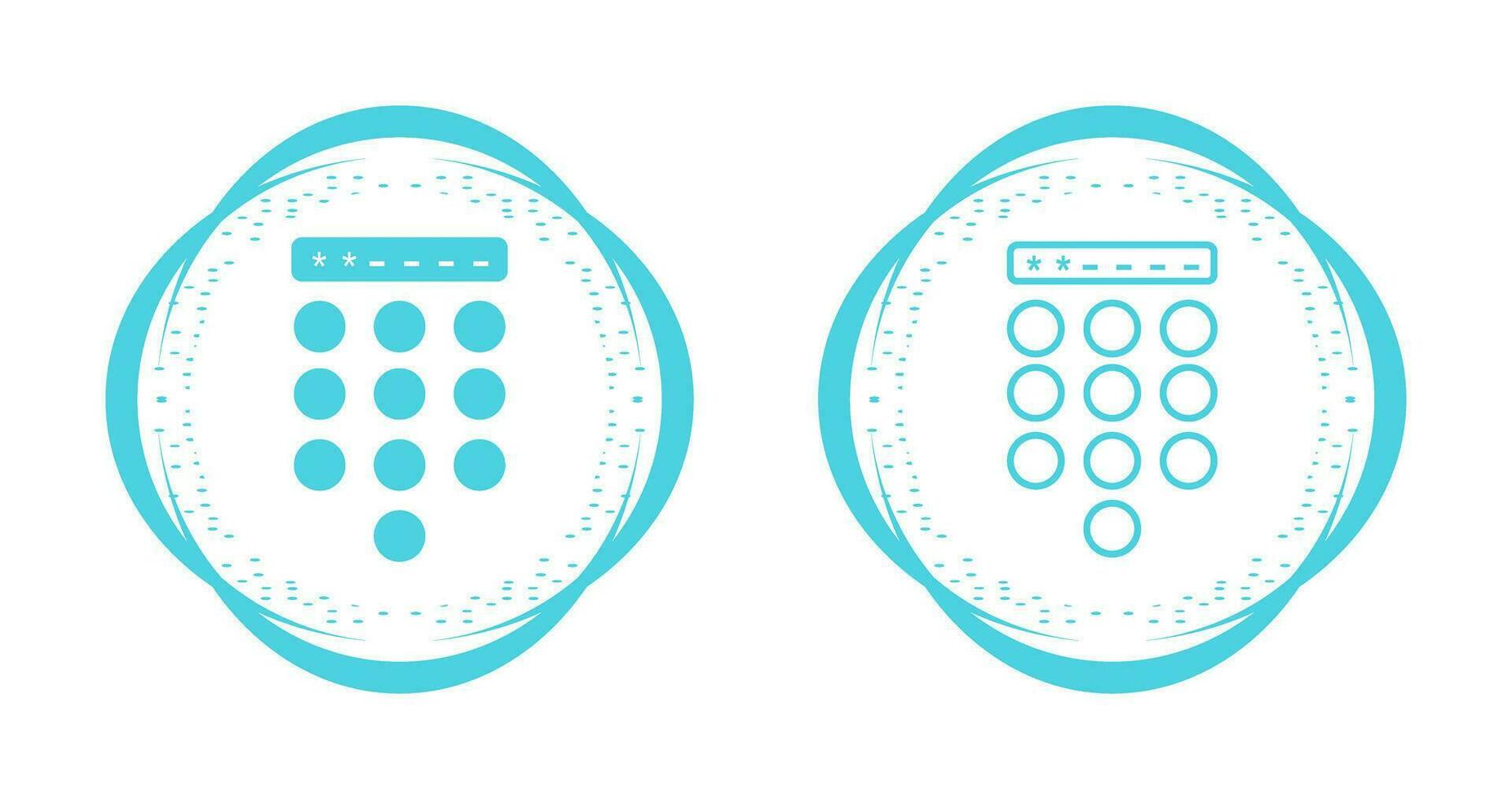 Passcode Lock Vector Icon