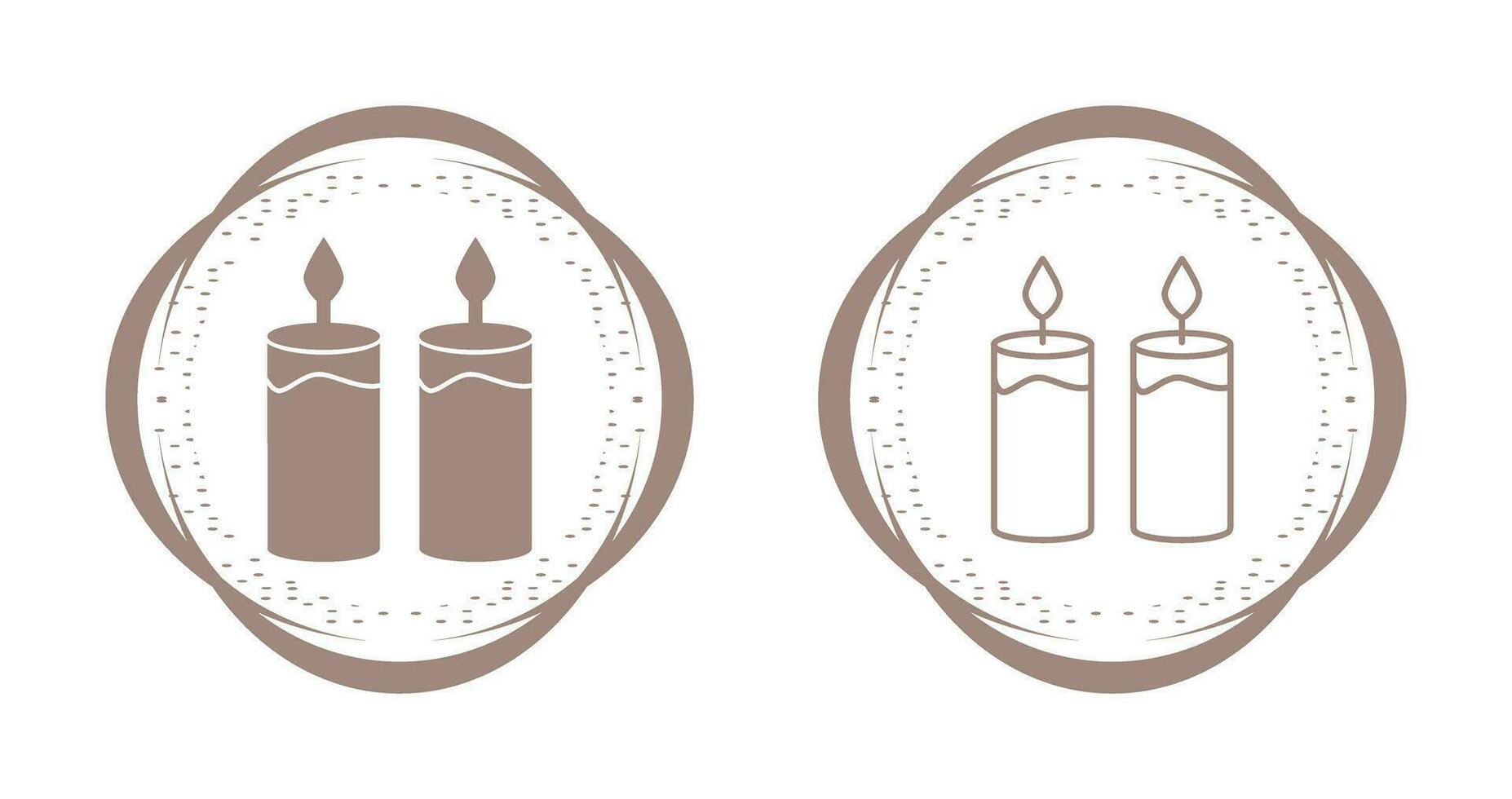 Two Candles Vector Icon