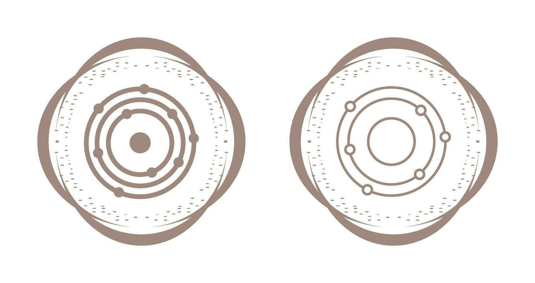 Atomic Structure Vector Icon
