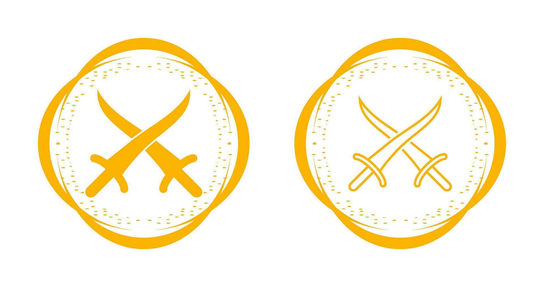 Sword Fighting Vector Icon