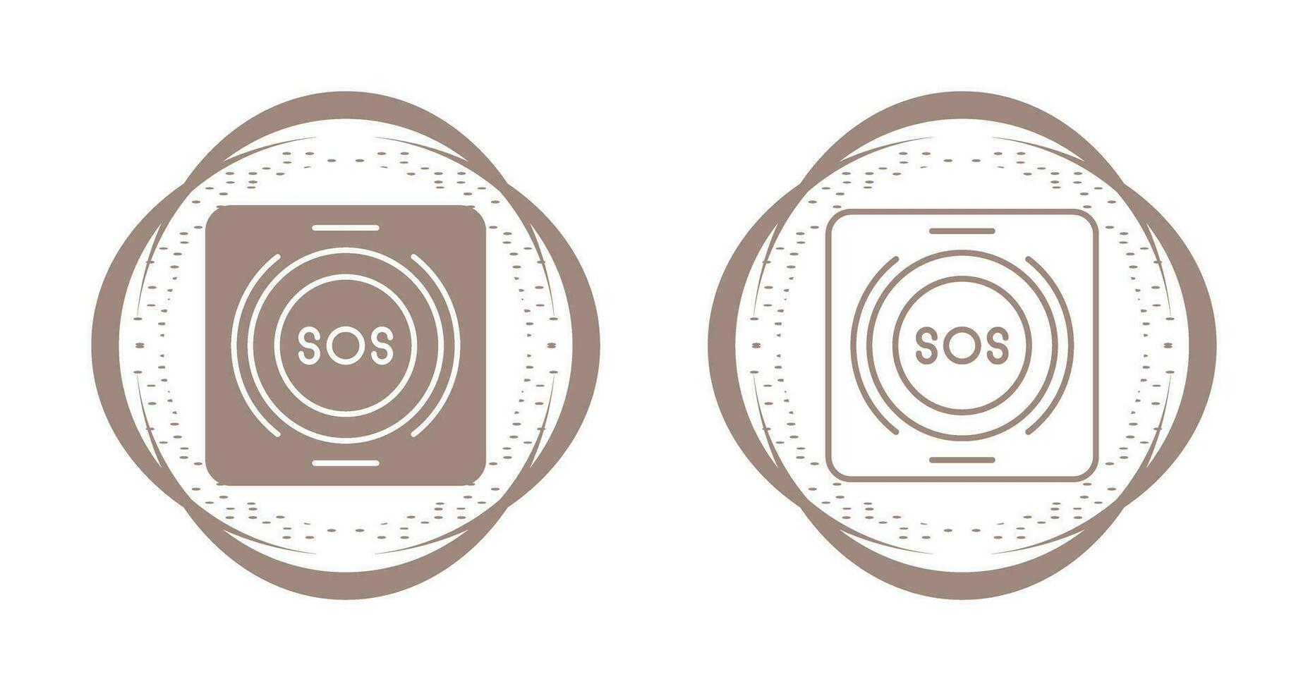 Emergency Button Vector Icon