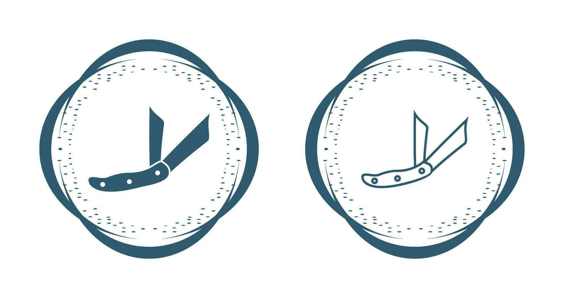 Ranger Pocket Knife Vector Icon