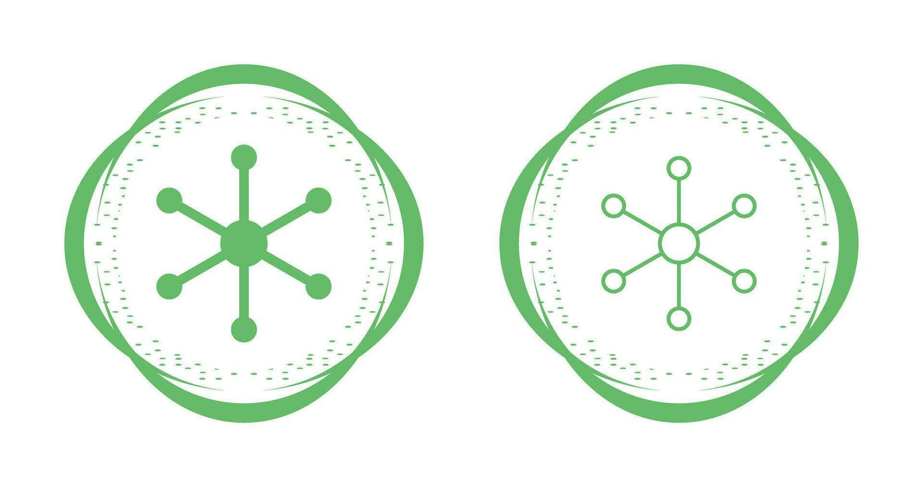 Molecular Structure Vector Icon