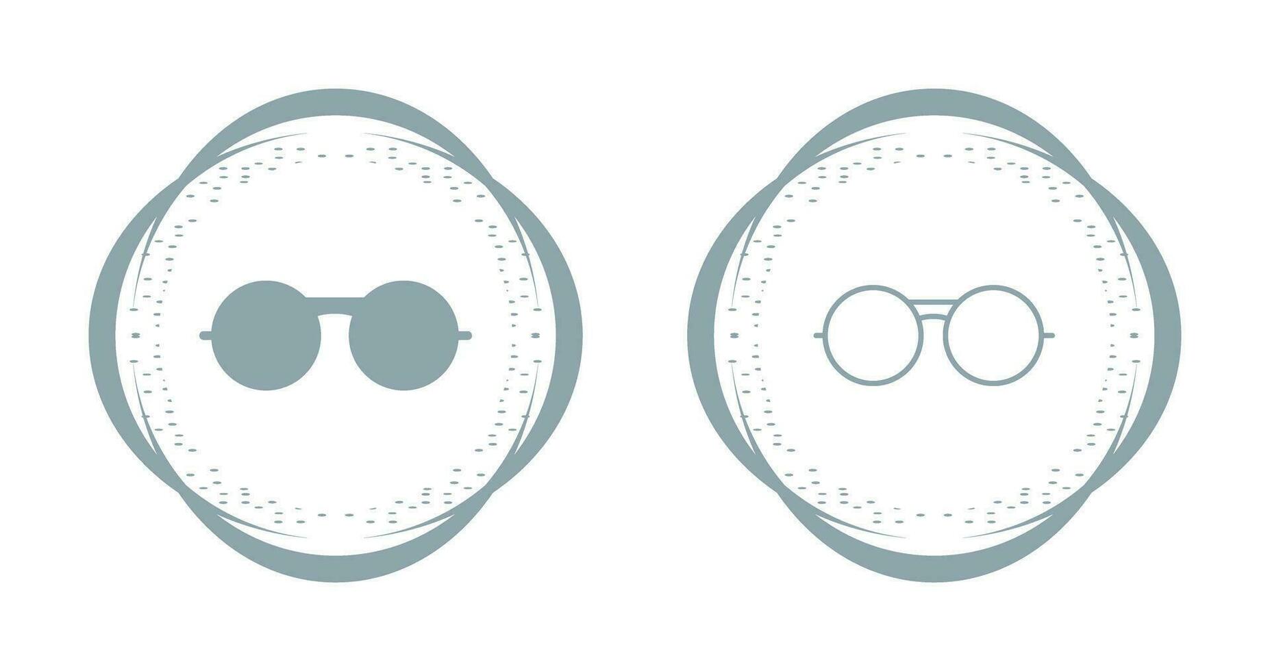 Vintage Glasses Vector Icon