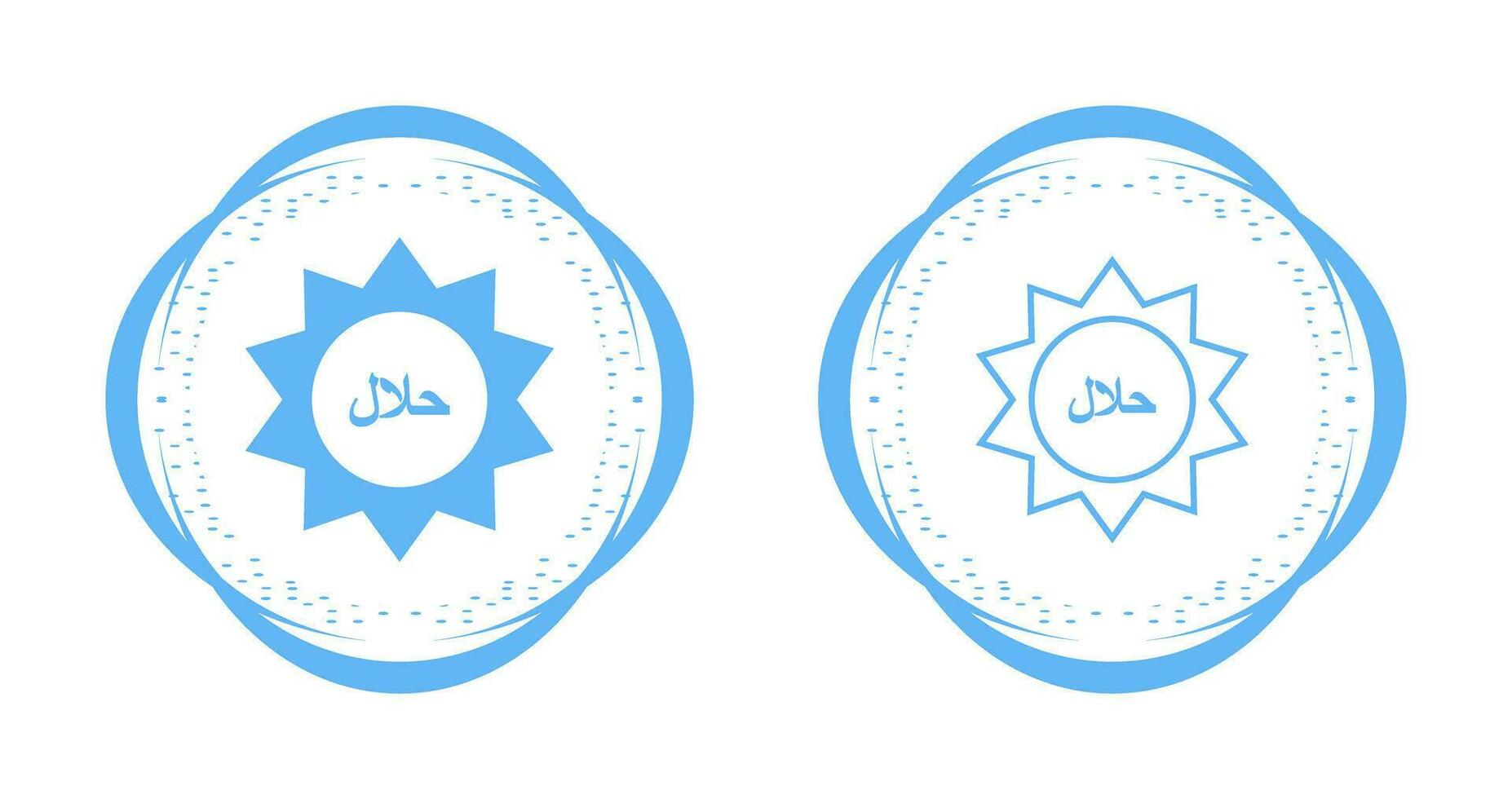 Halal Sticker Vector Icon