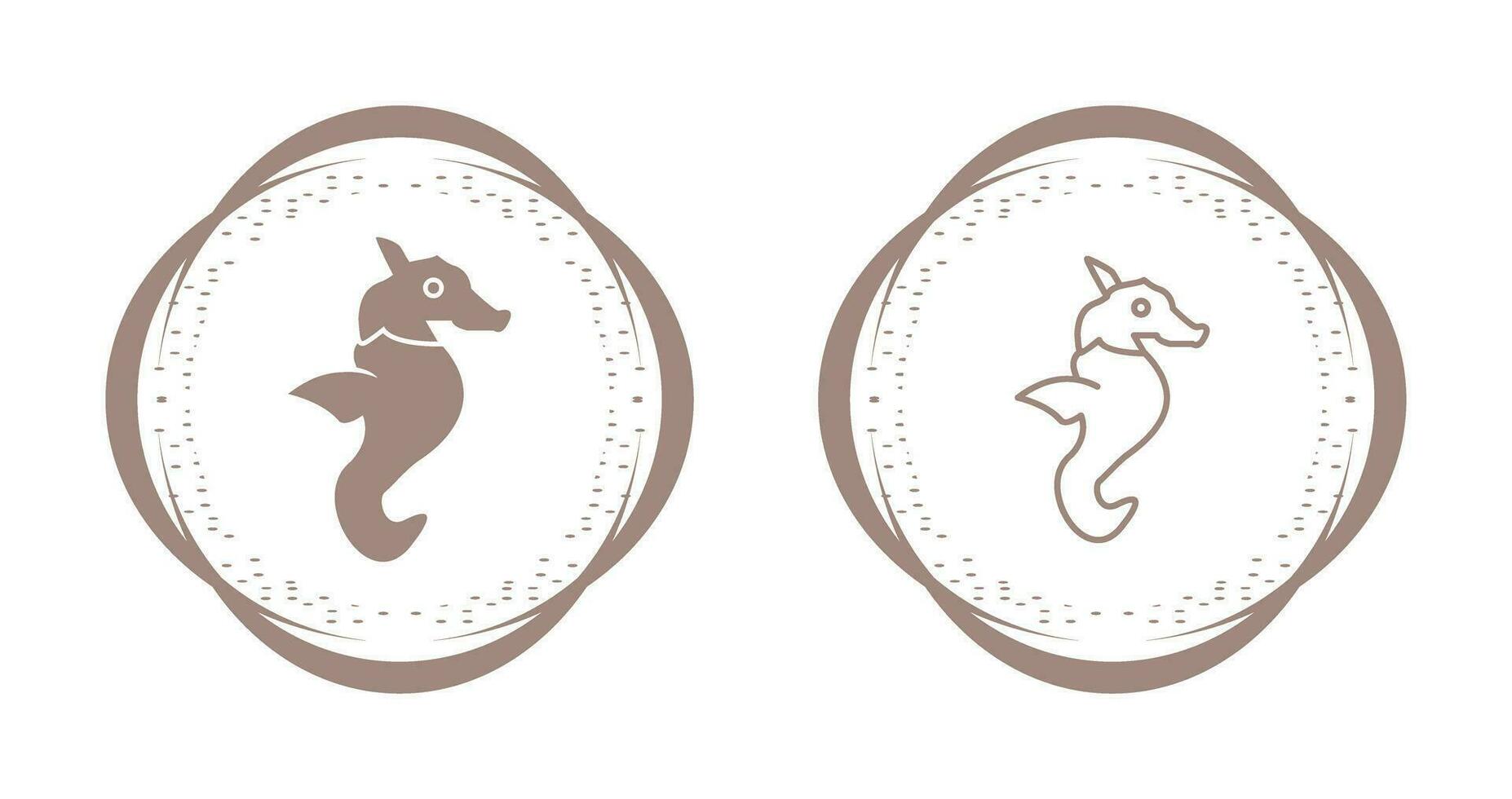 Seahorse Vector Icon