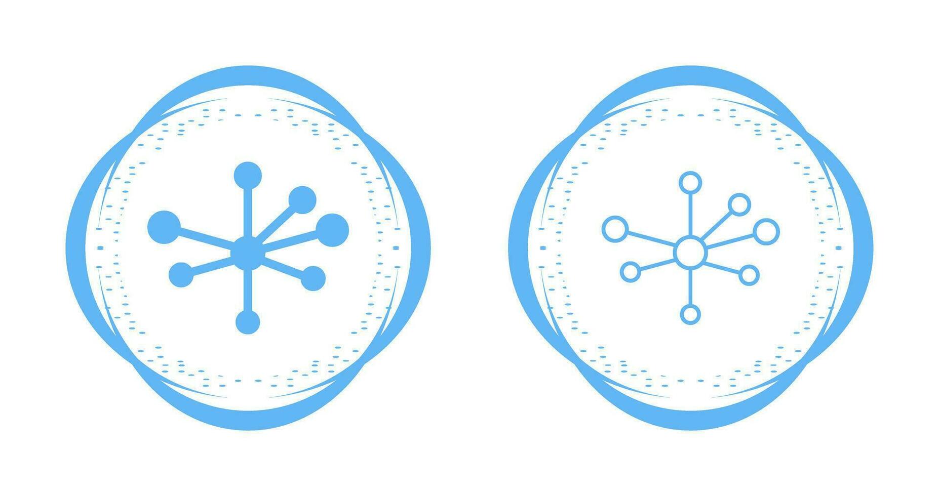 Molecular Structure Vector Icon