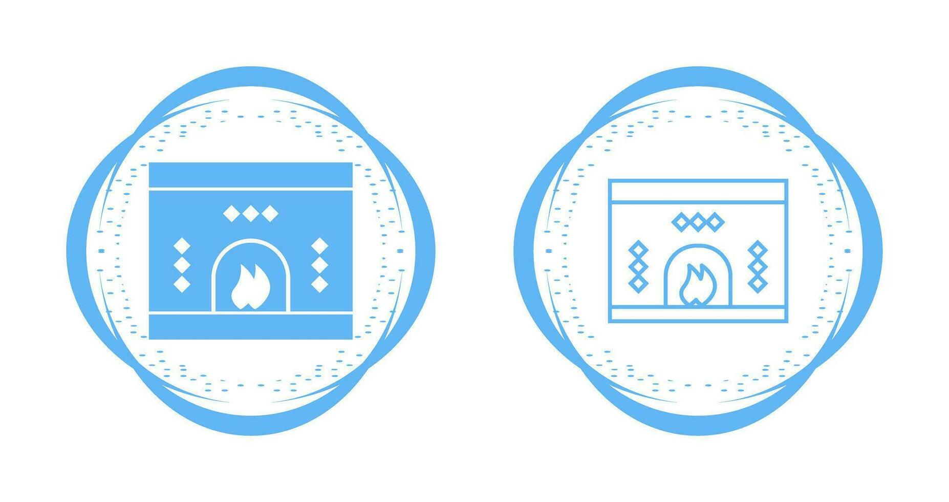 Fireplace Vector Icon