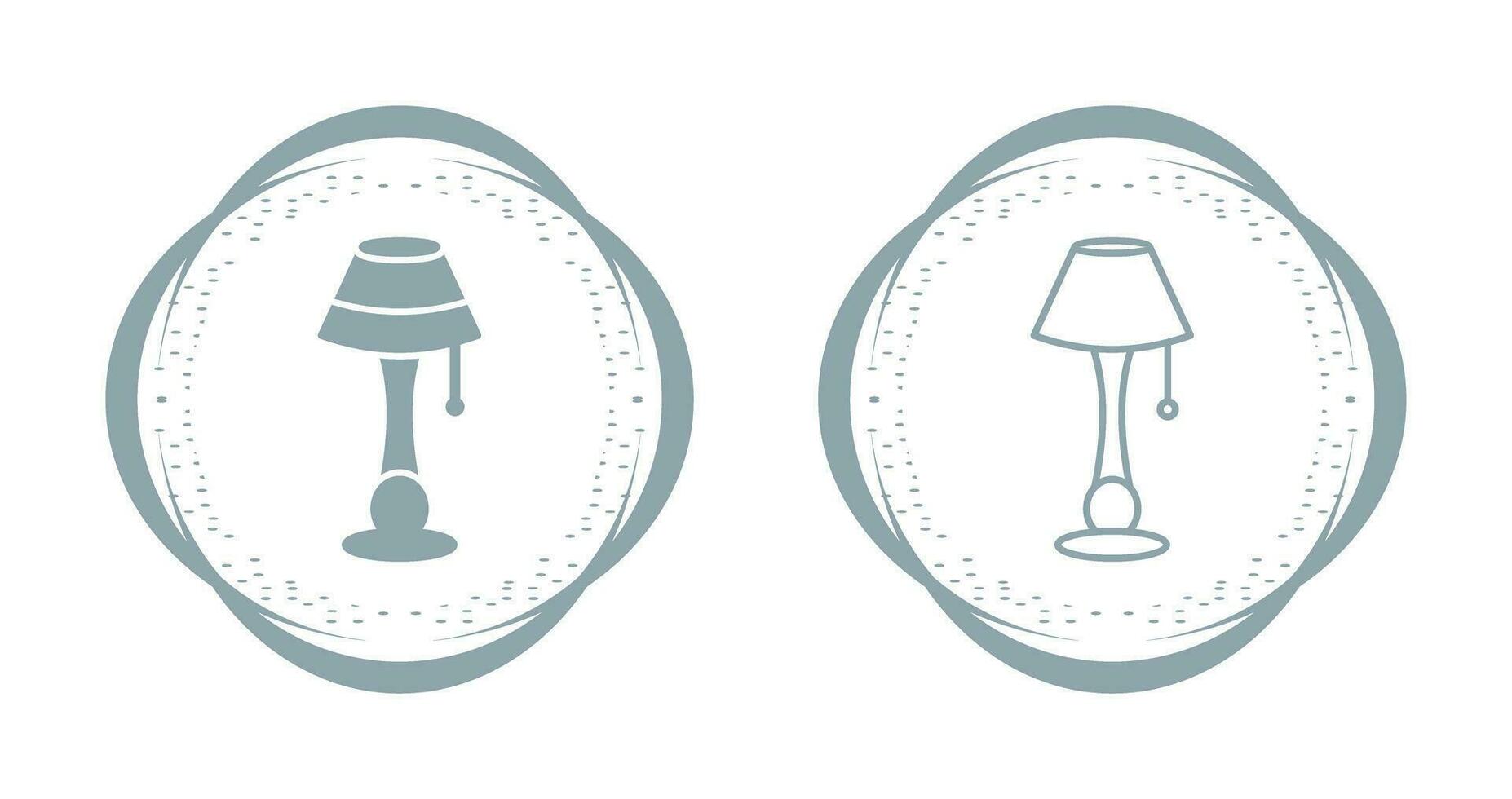 Lamp with stand Vector Icon