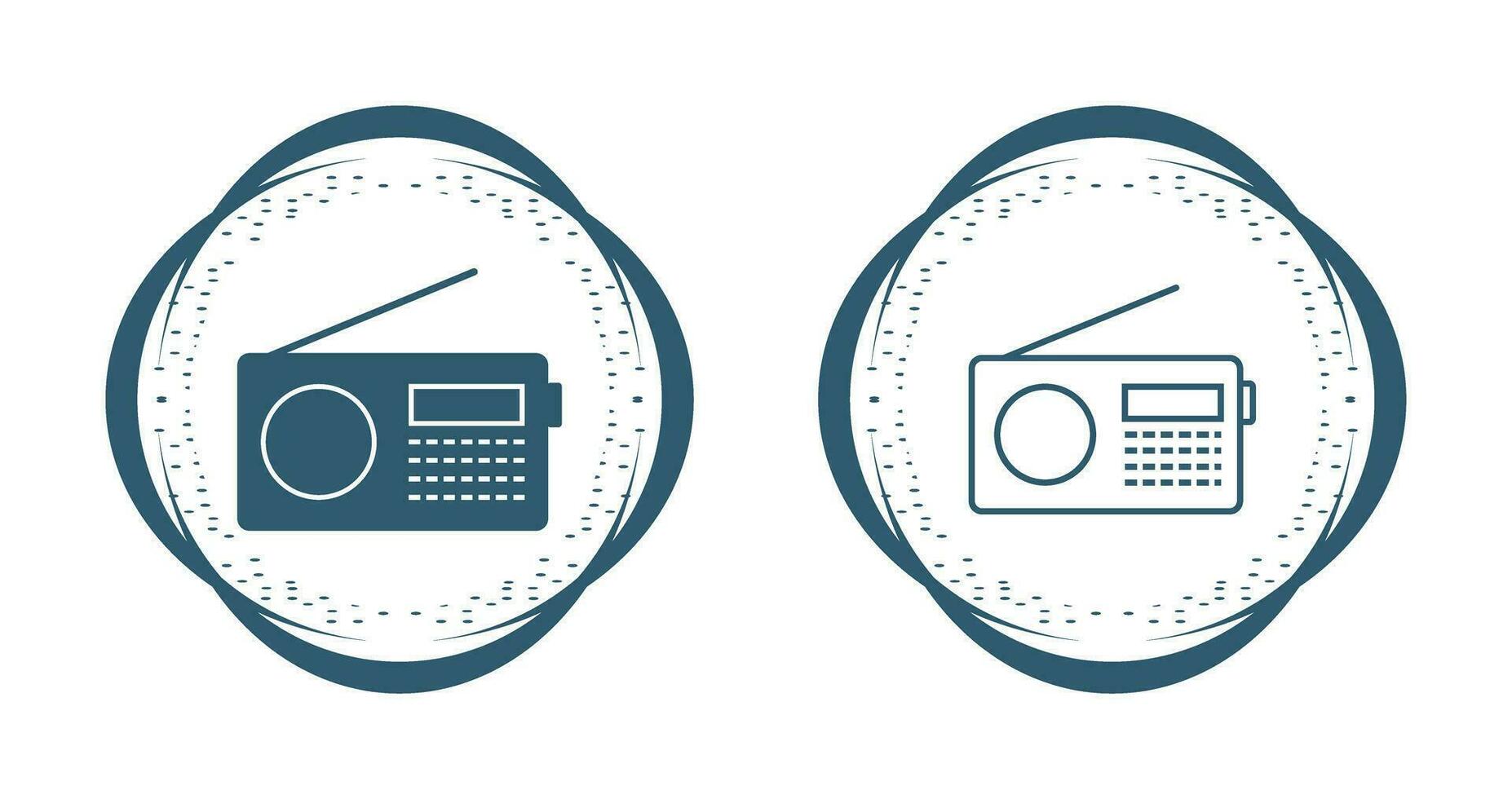 Radio Set Vector Icon