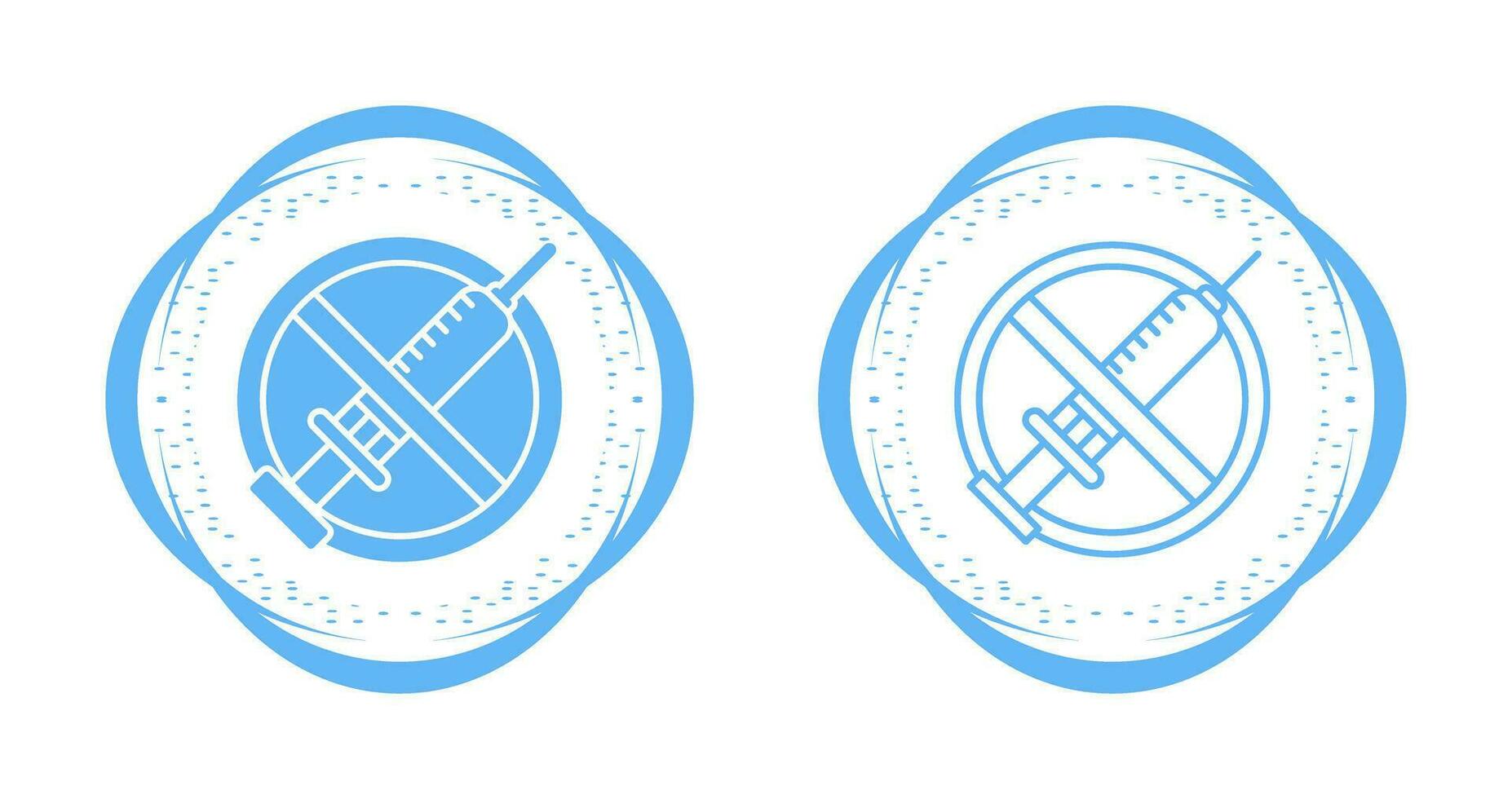 No Vaccines Vector Icon