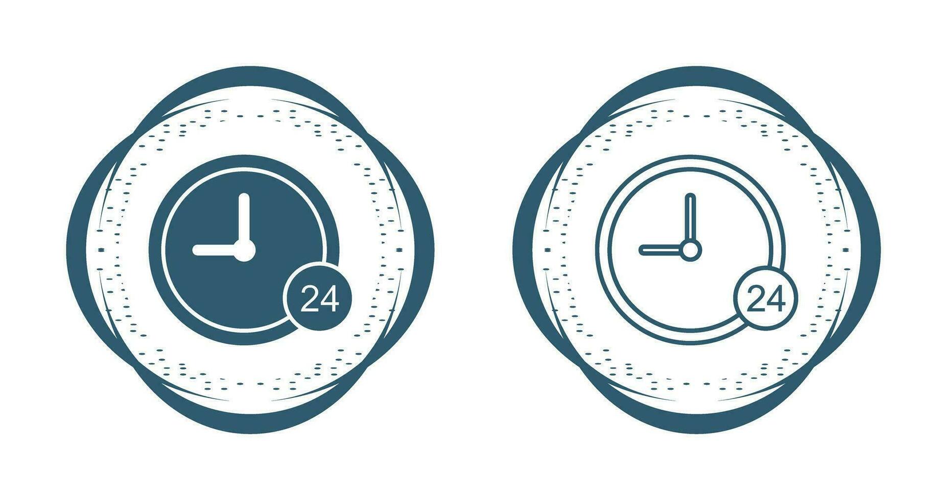 24 Hour Service Vector Icon