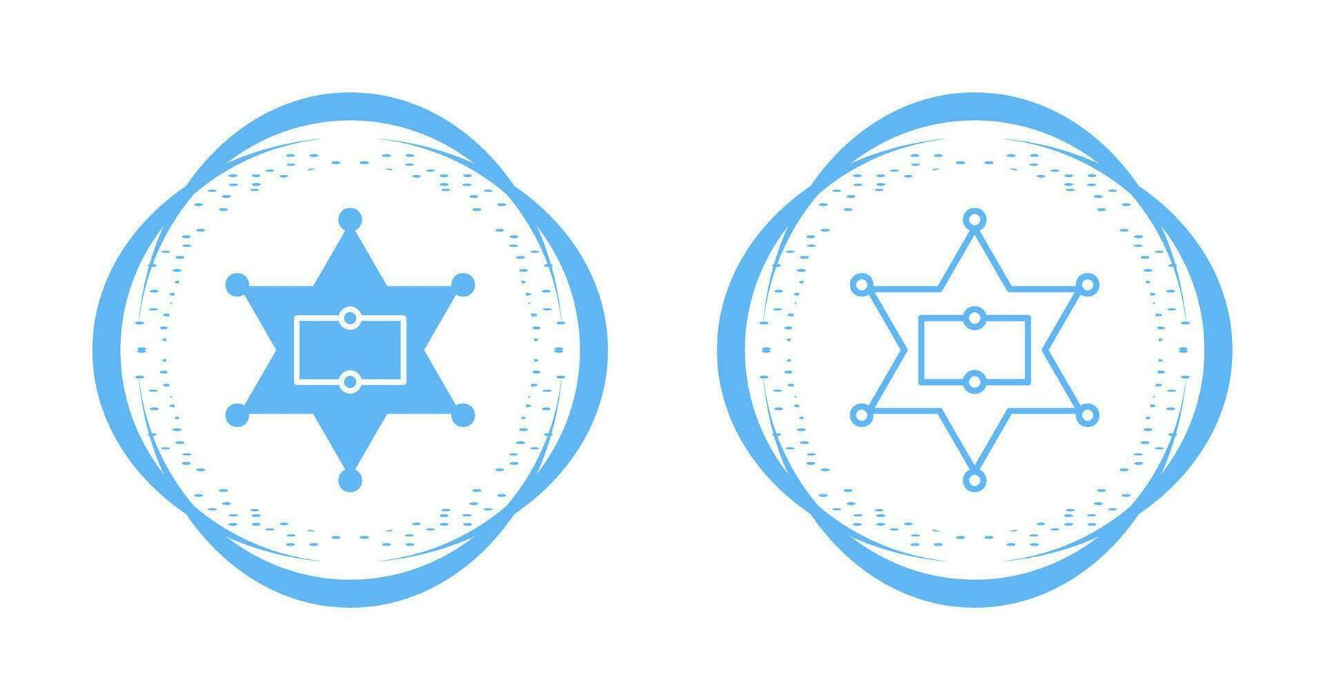 Sherrif Badge Vector Icon