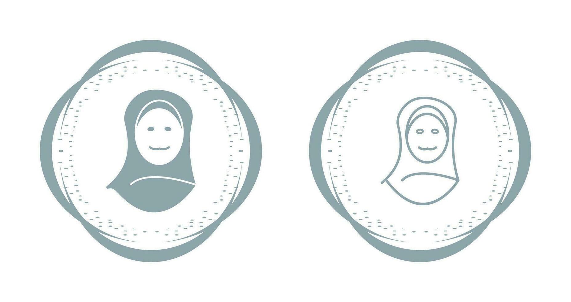 Islamic Woman Vector Icon