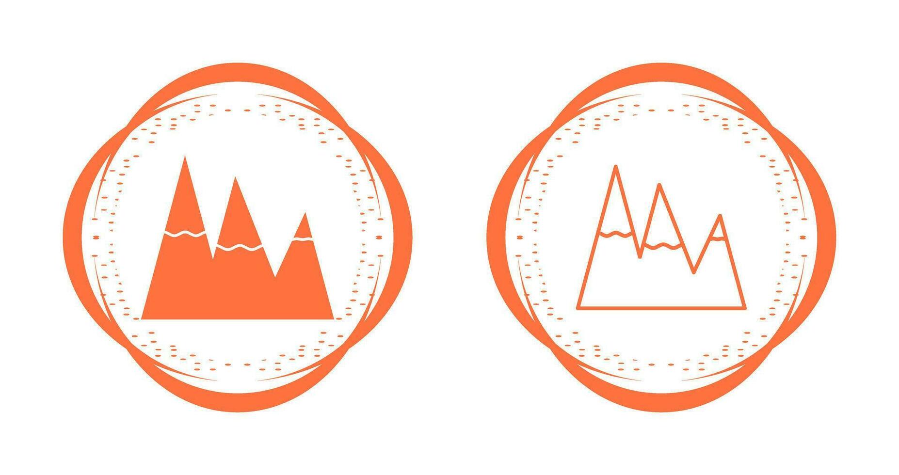 Ice Top Mountain Vector Icon