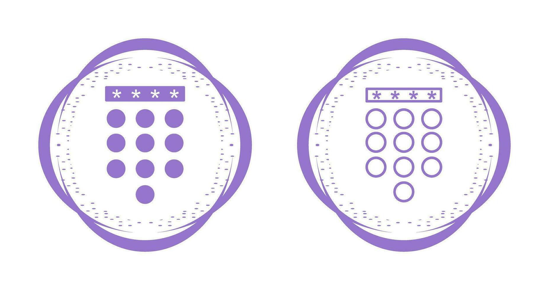 Passcode Lock Vector Icon