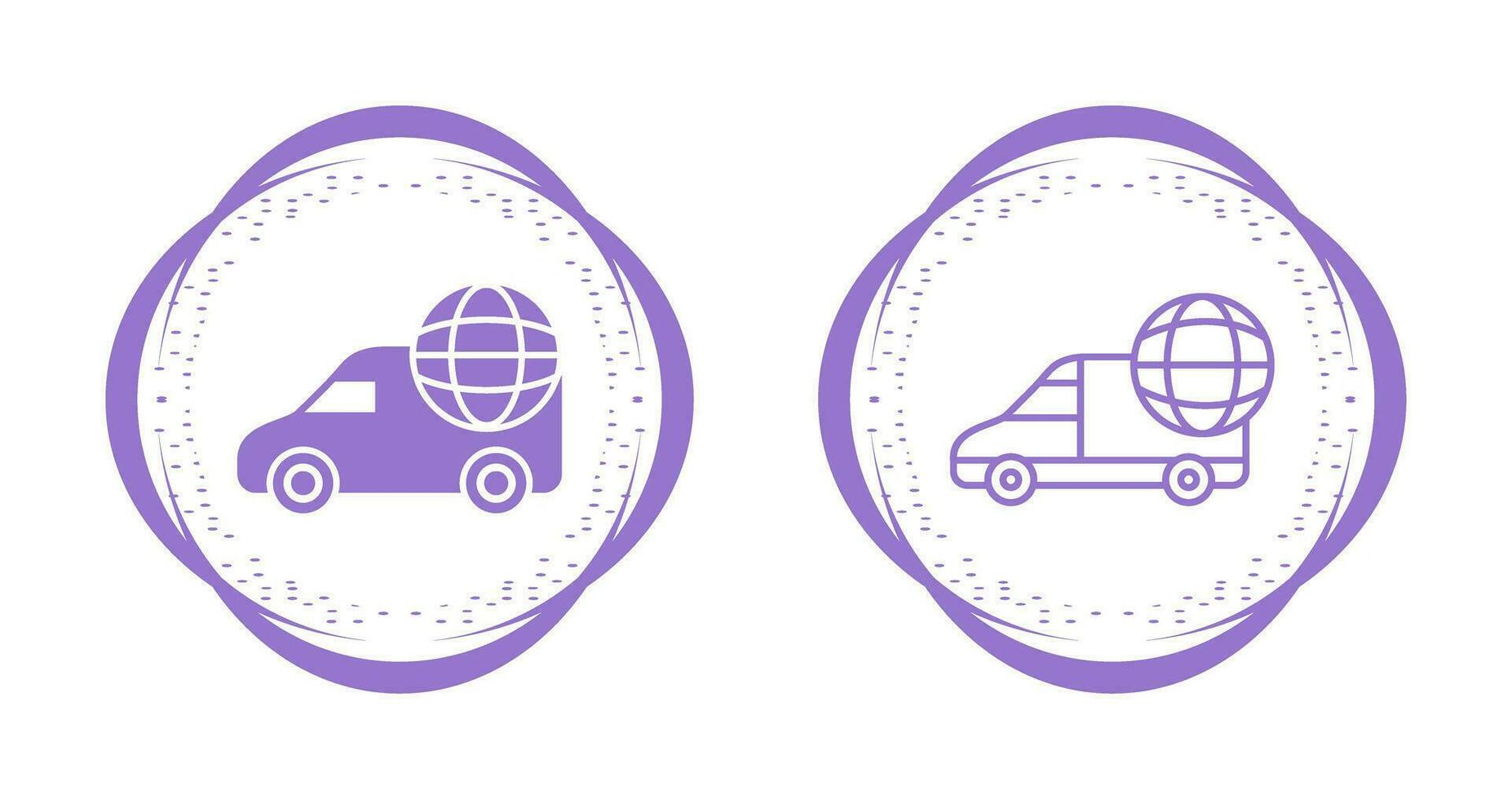 Global Delivery Vector Icon