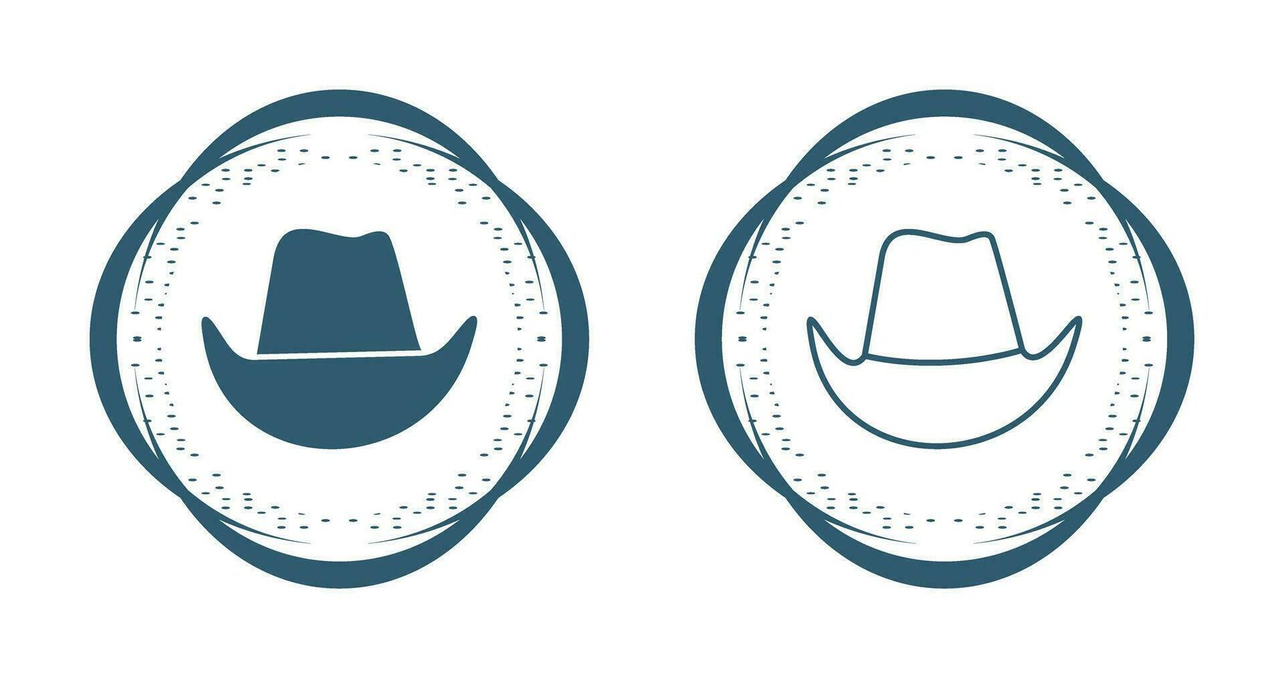 icono de vector de sombrero de vaquero