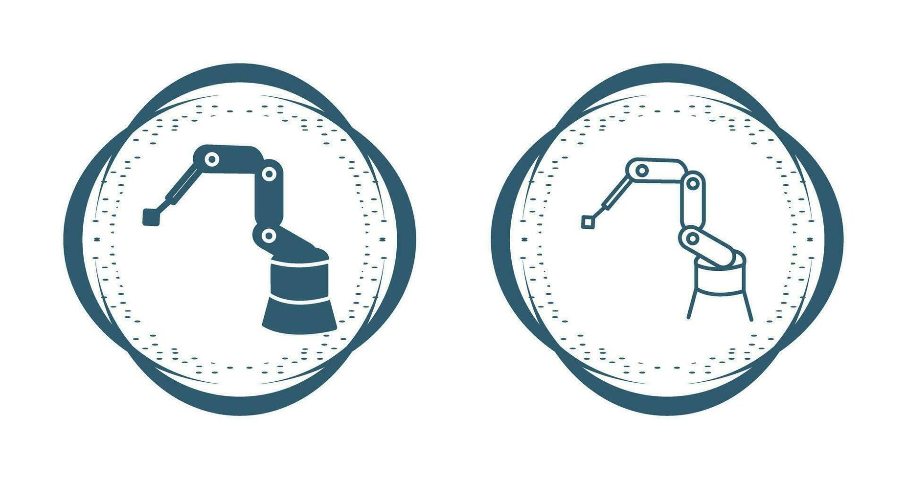 Industrial Robot Vector Icon