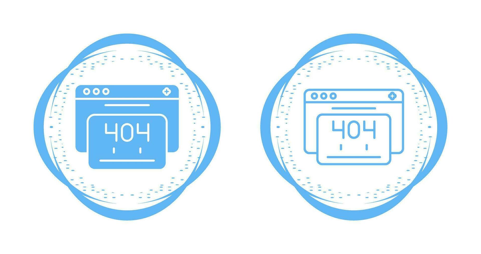 404 Error Vector Icon