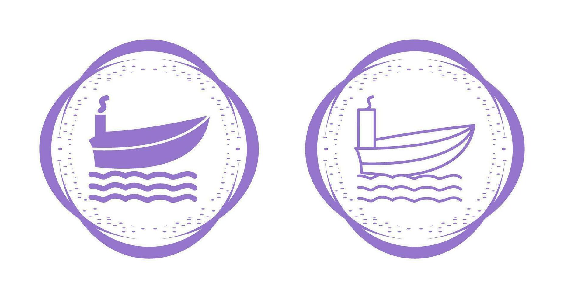 icono de vector de barco de vapor