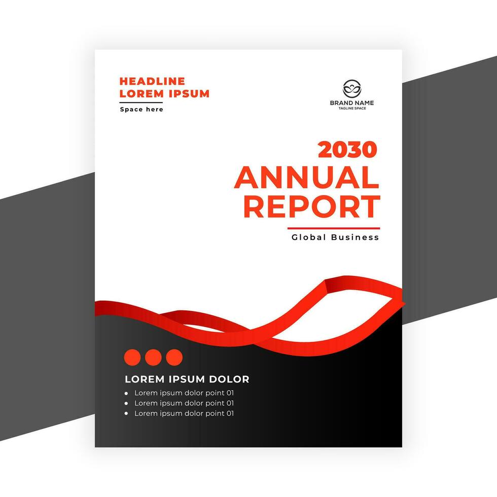 creative  annual report business flyer template vector