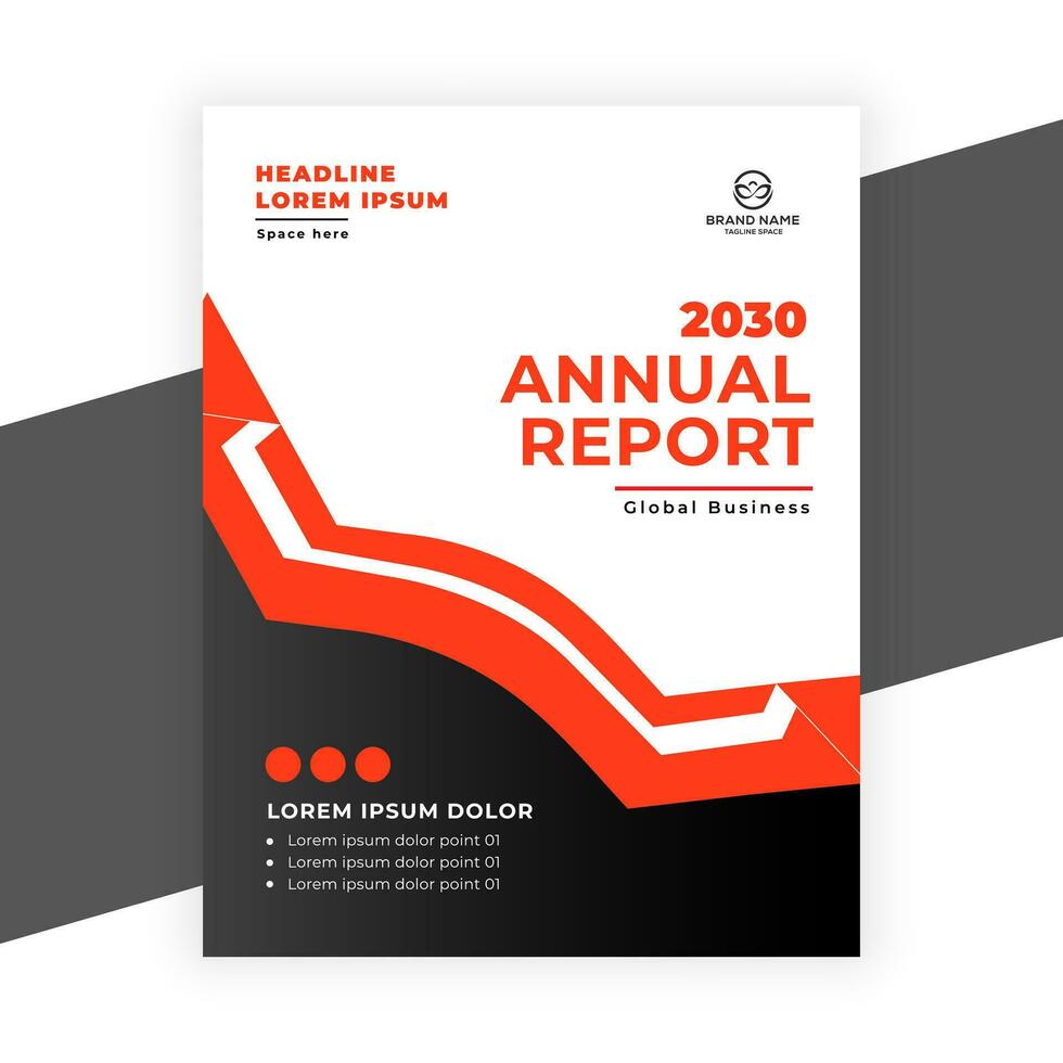 creative  annual report business flyer template vector