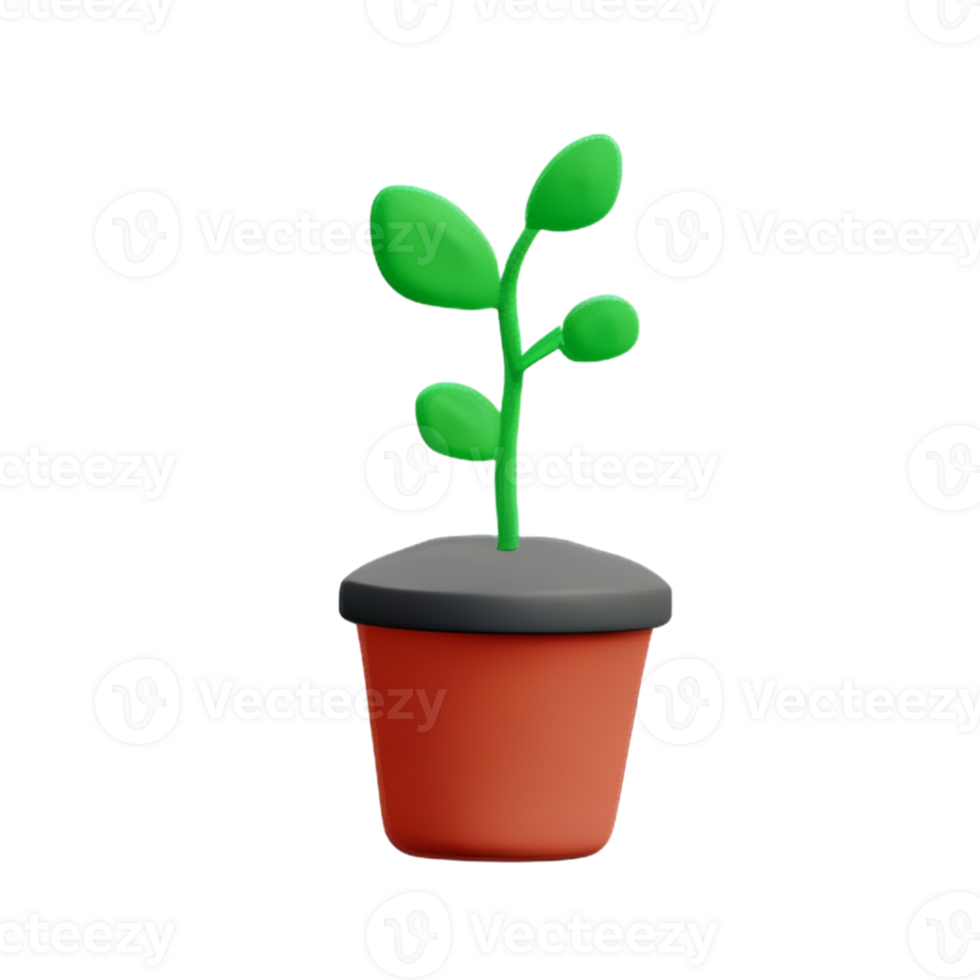 Plantshoot Pot Leaf AI Generative 28880950 PNG