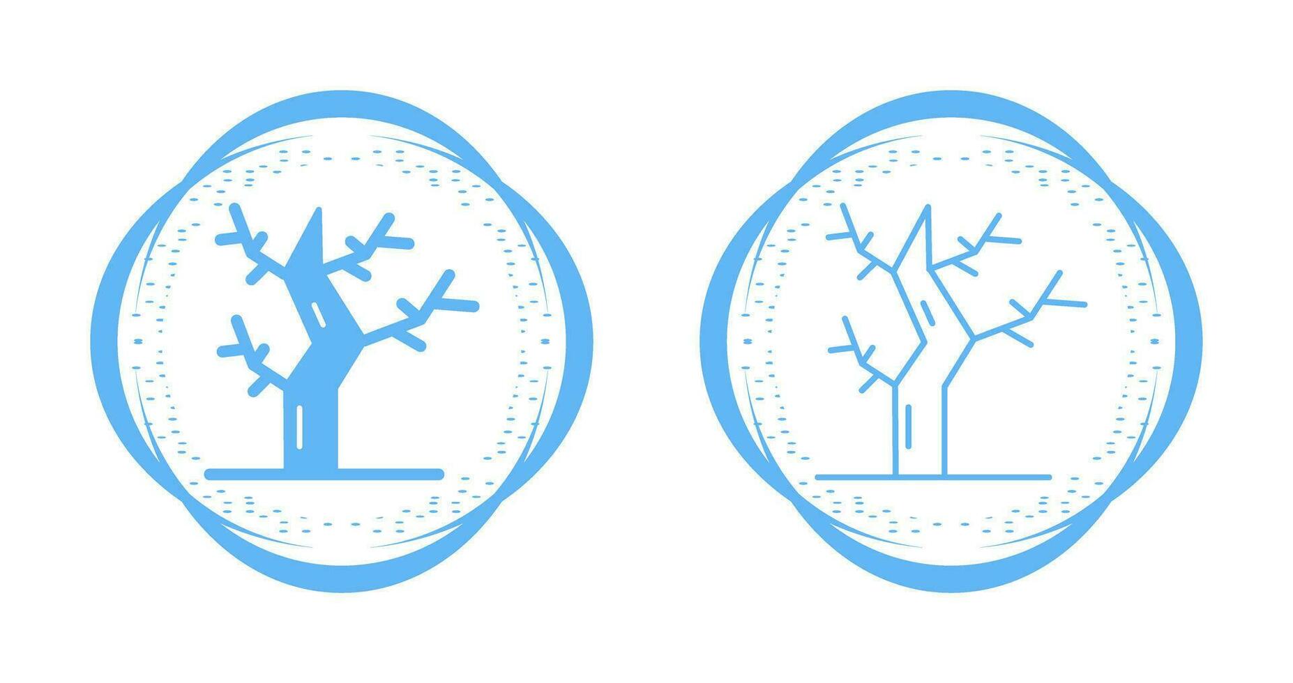 icono de vector de árbol seco