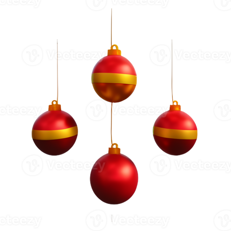 Navidad adornos linda ai generativo png
