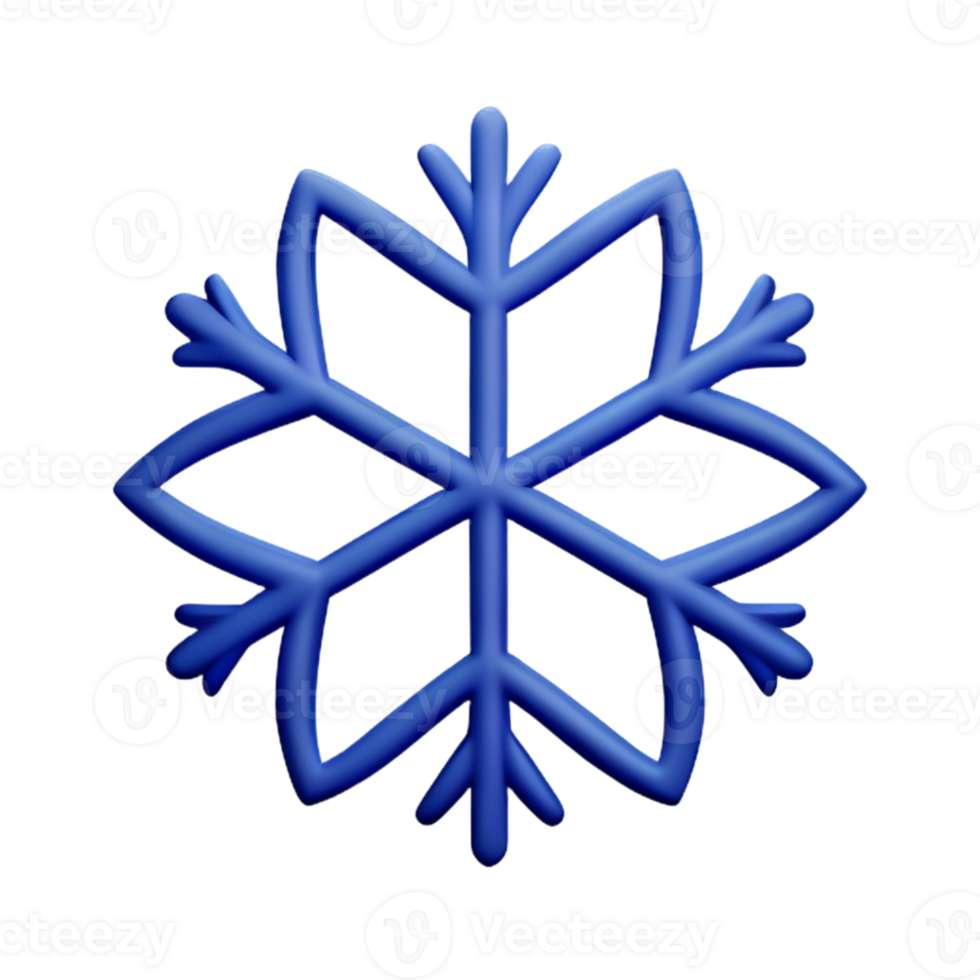 Christmas Snowflake Ice AI Generative png
