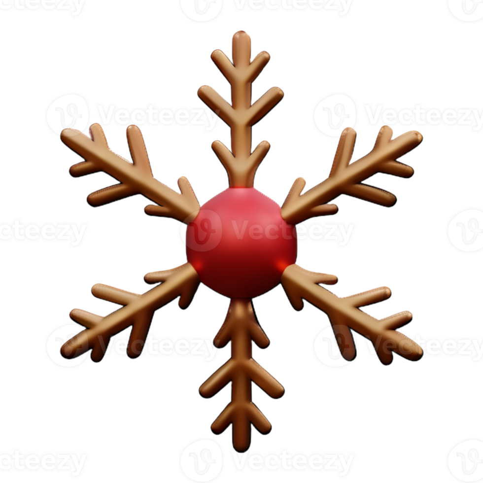 Christmas Snowflake Ice AI Generative png
