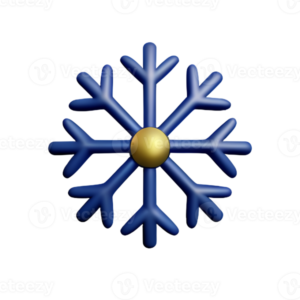 Christmas Snowflake Ice AI Generative png