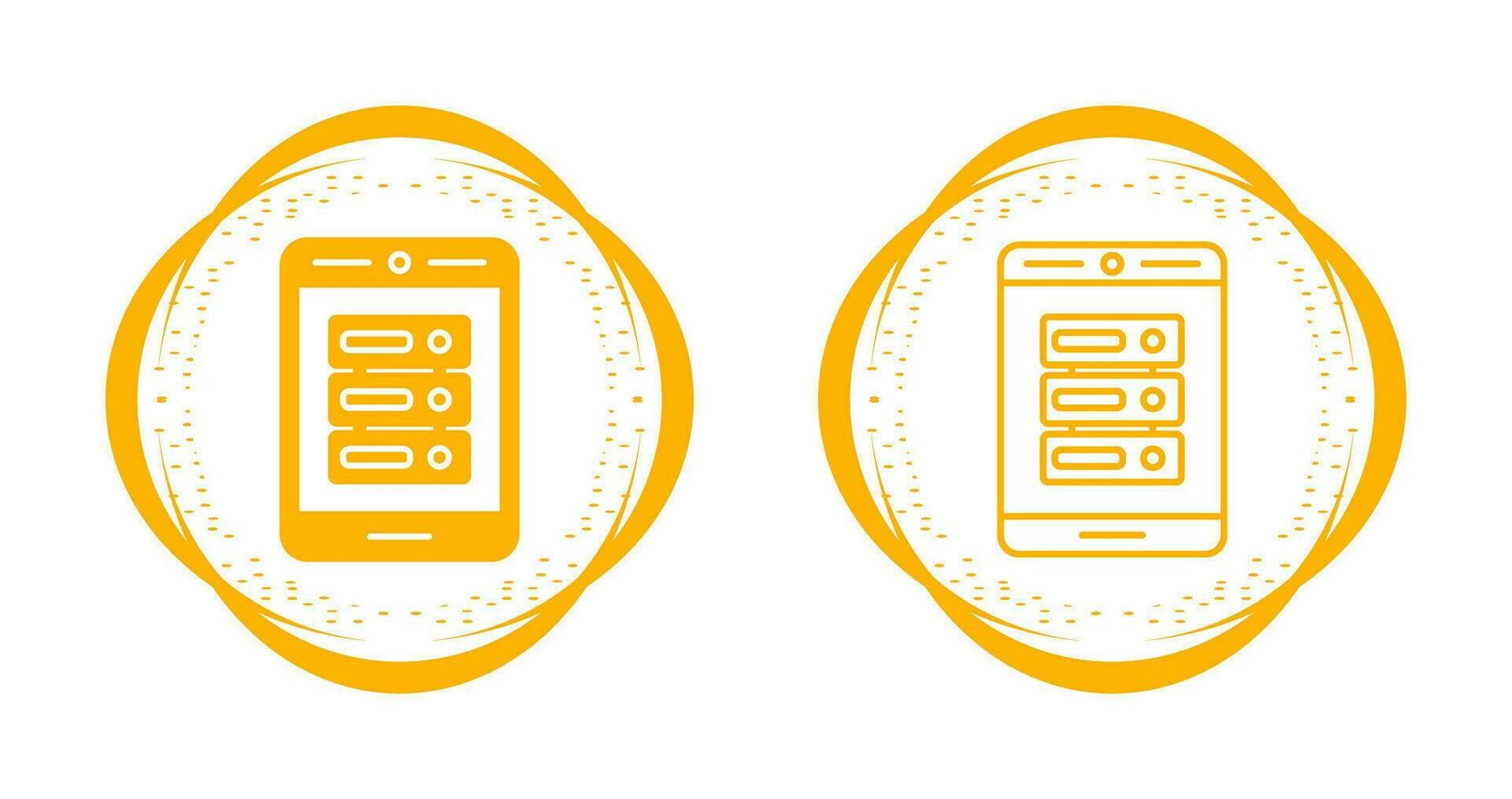 icono de vector de teléfono de datos