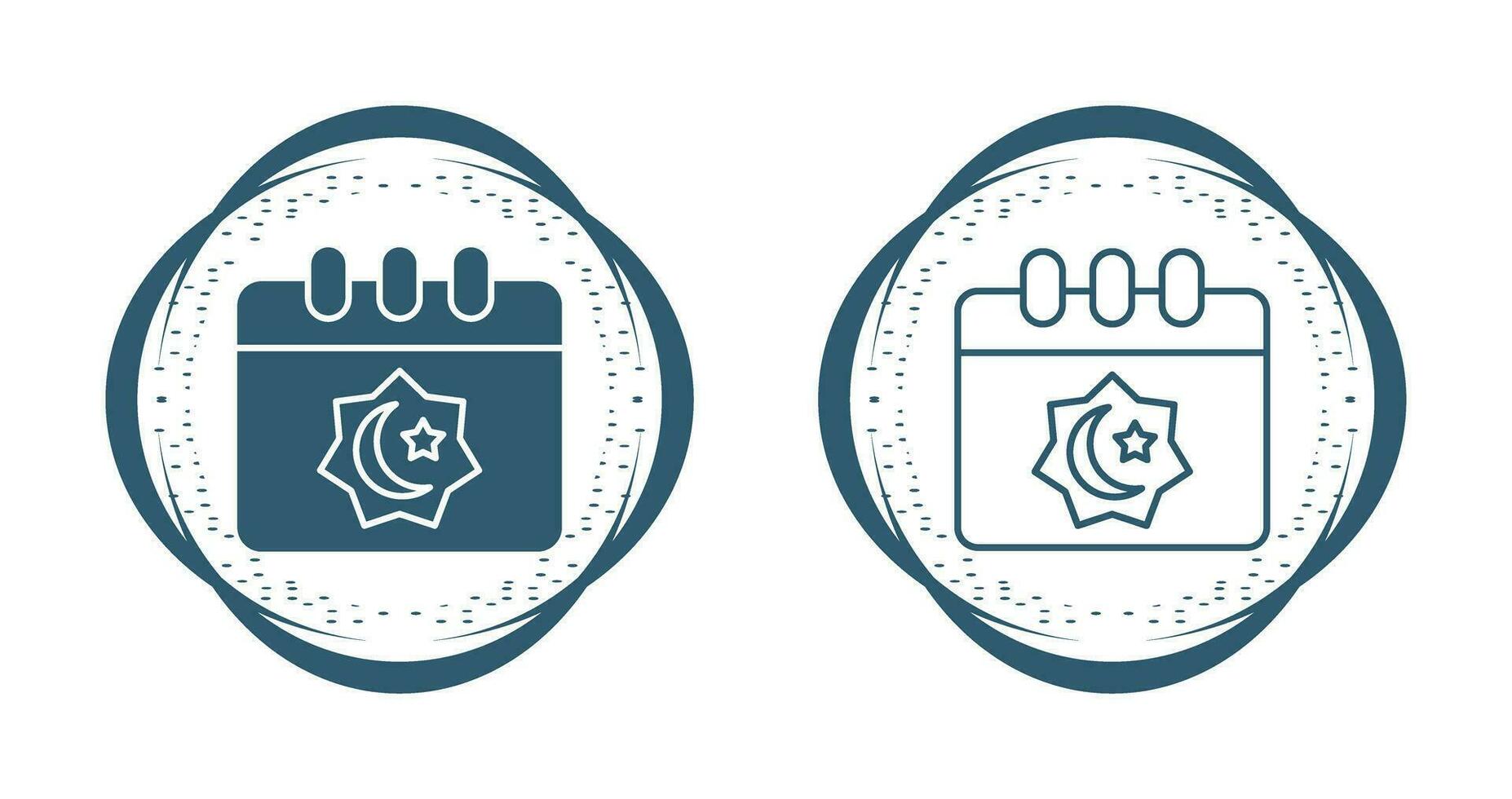 Islamic Calendar Vector Icon