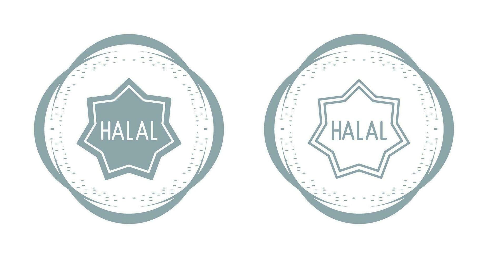 icono de vector halal