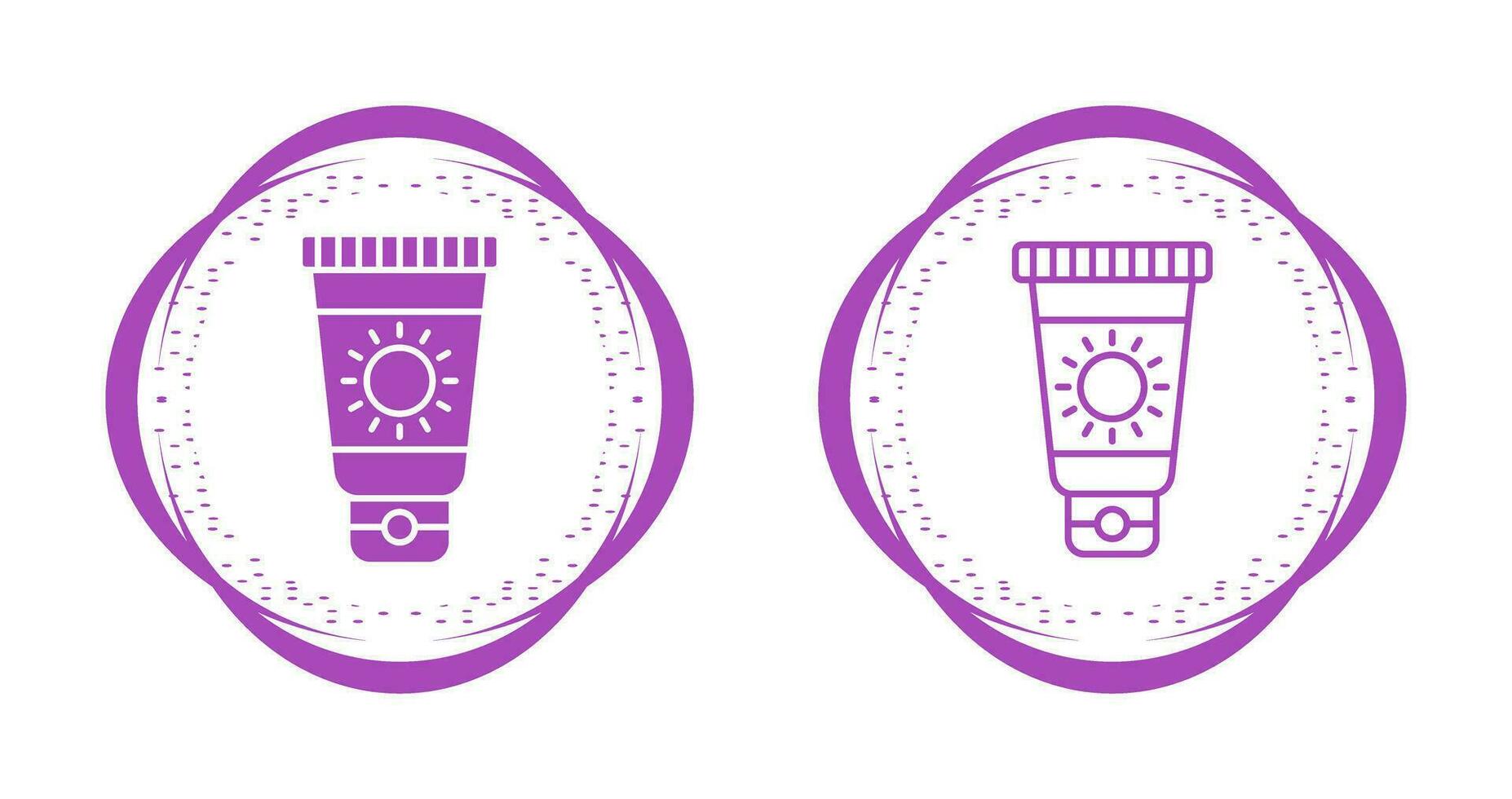 Sun Cream Vector Icon