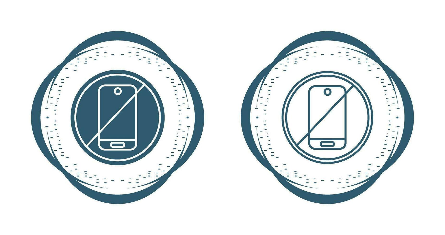 No Phone Vector Icon