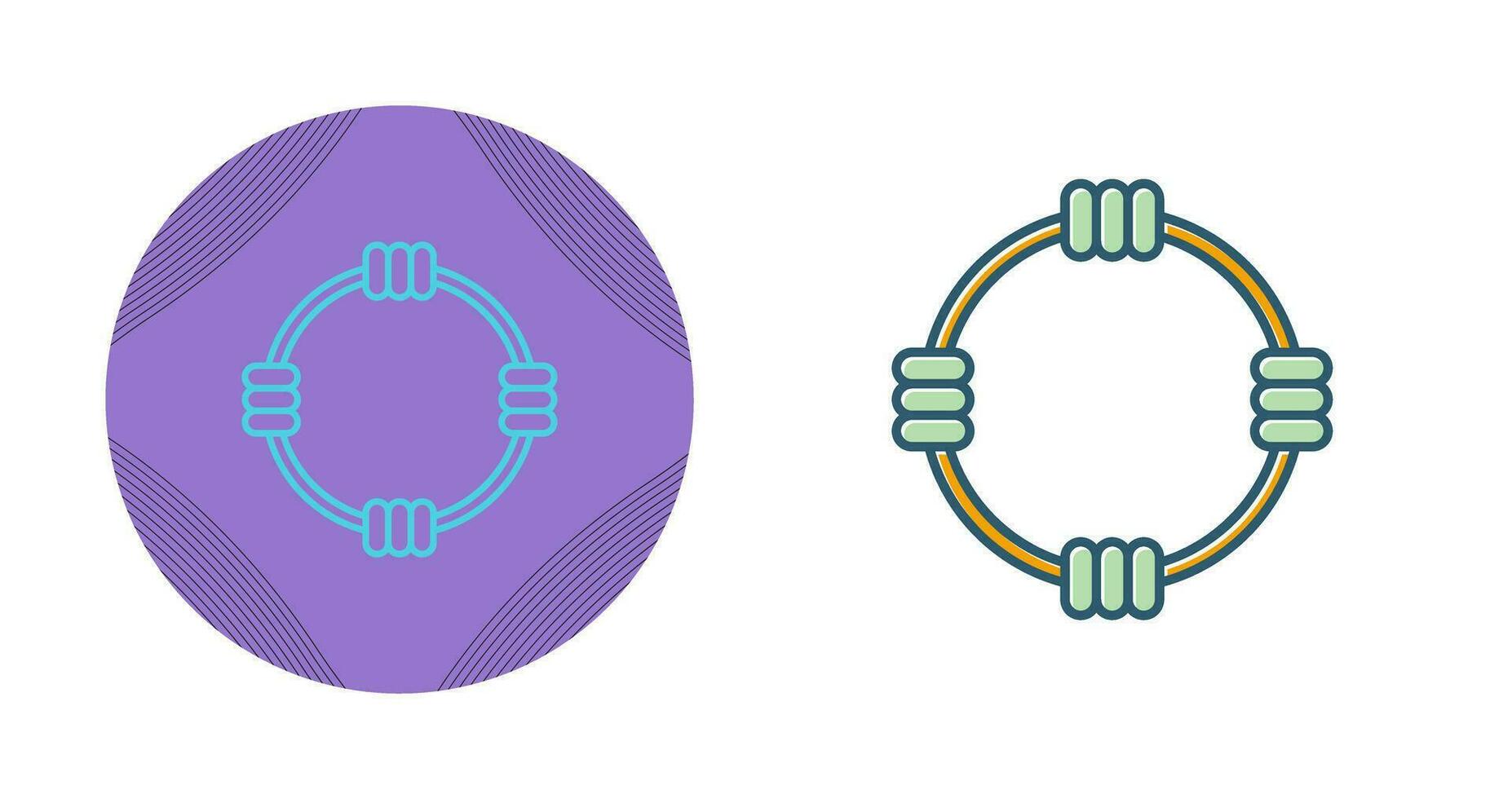 icono de vector de aro de hula