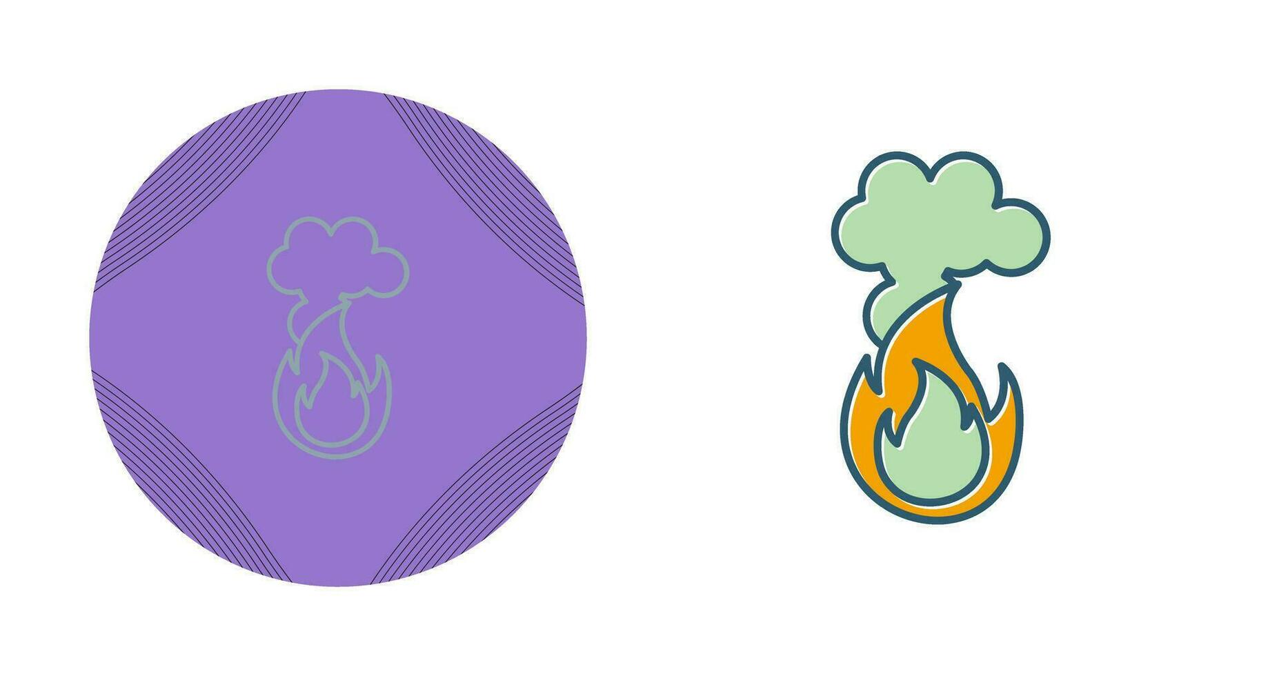 Fire Pollution Vector Icon