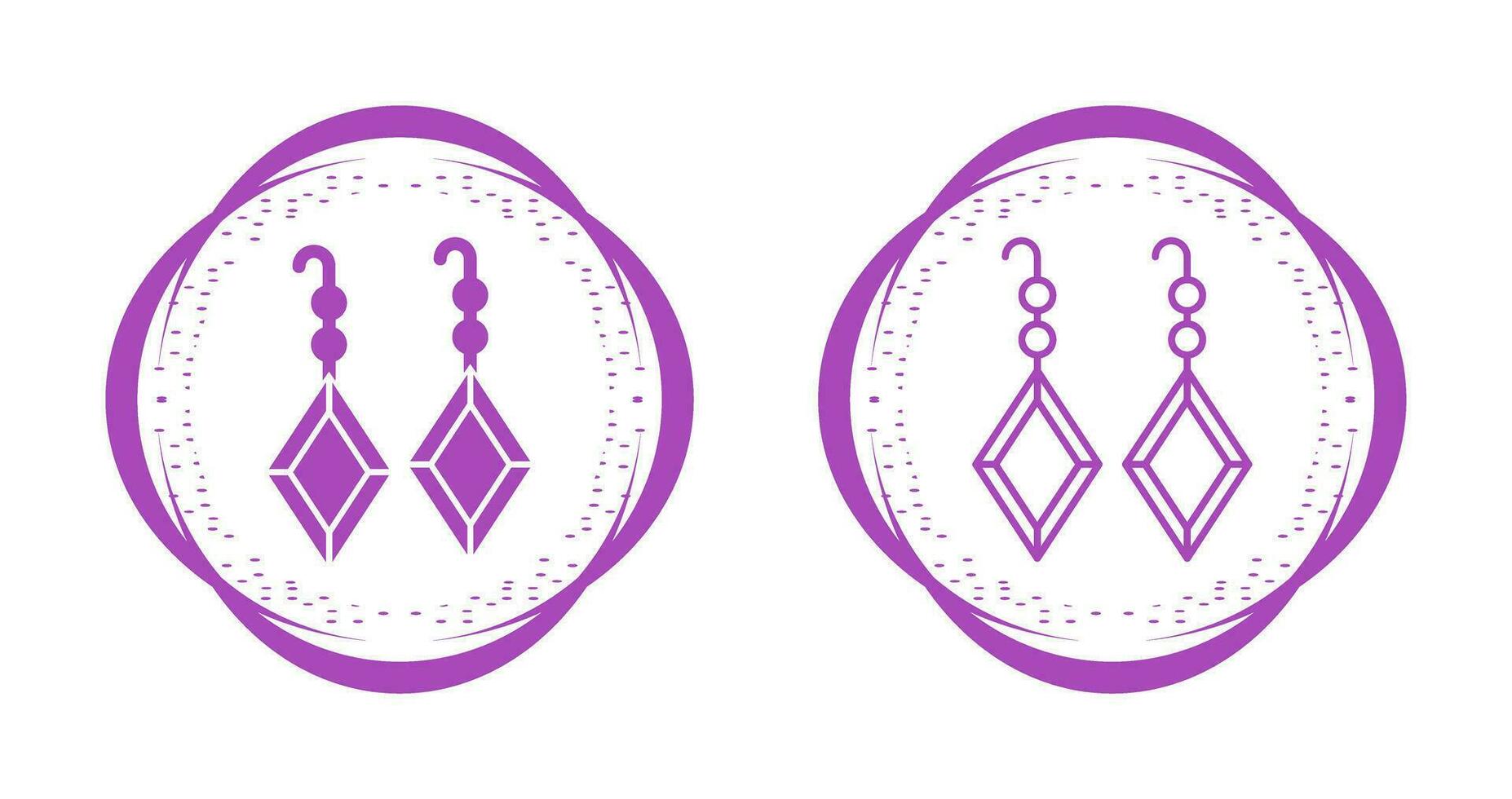 Earrings Vector Icon