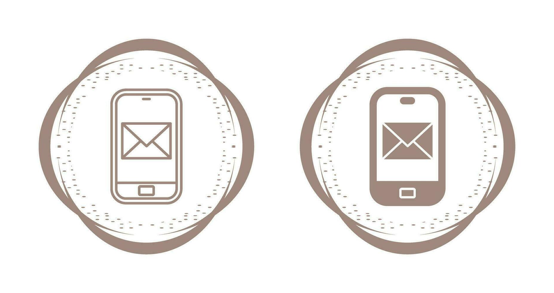 Smartphone mail Vector Icon