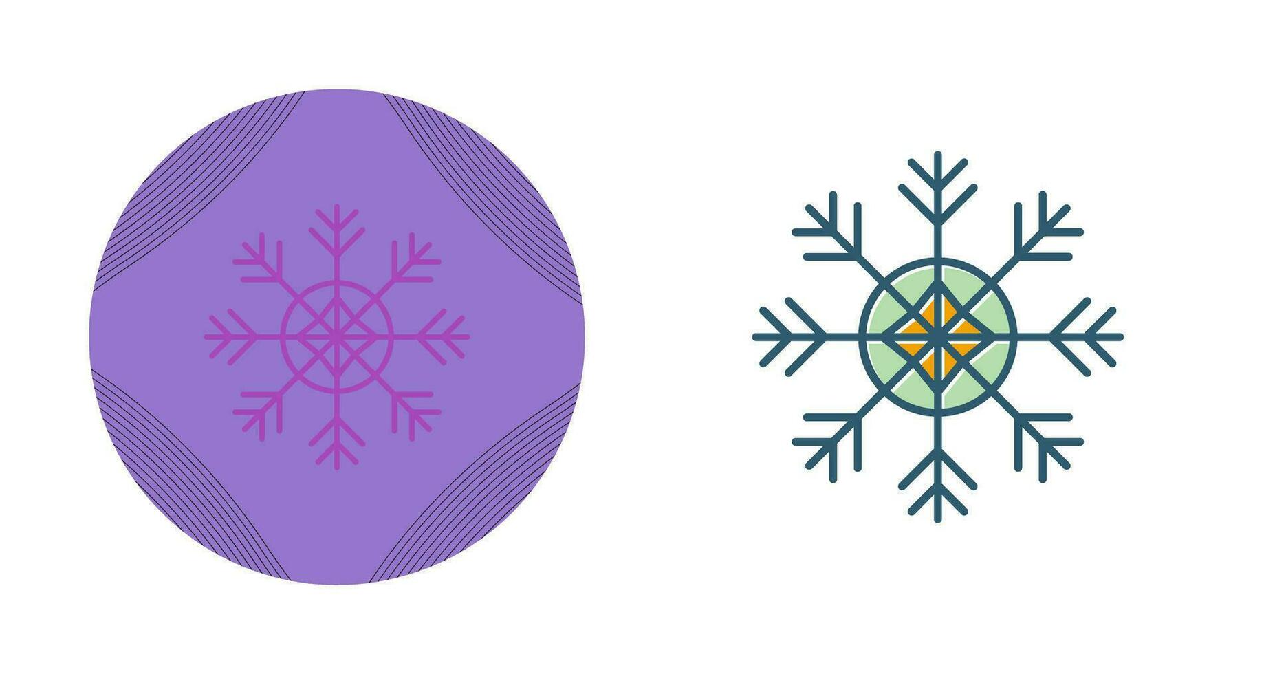 icono de vector de copo de nieve