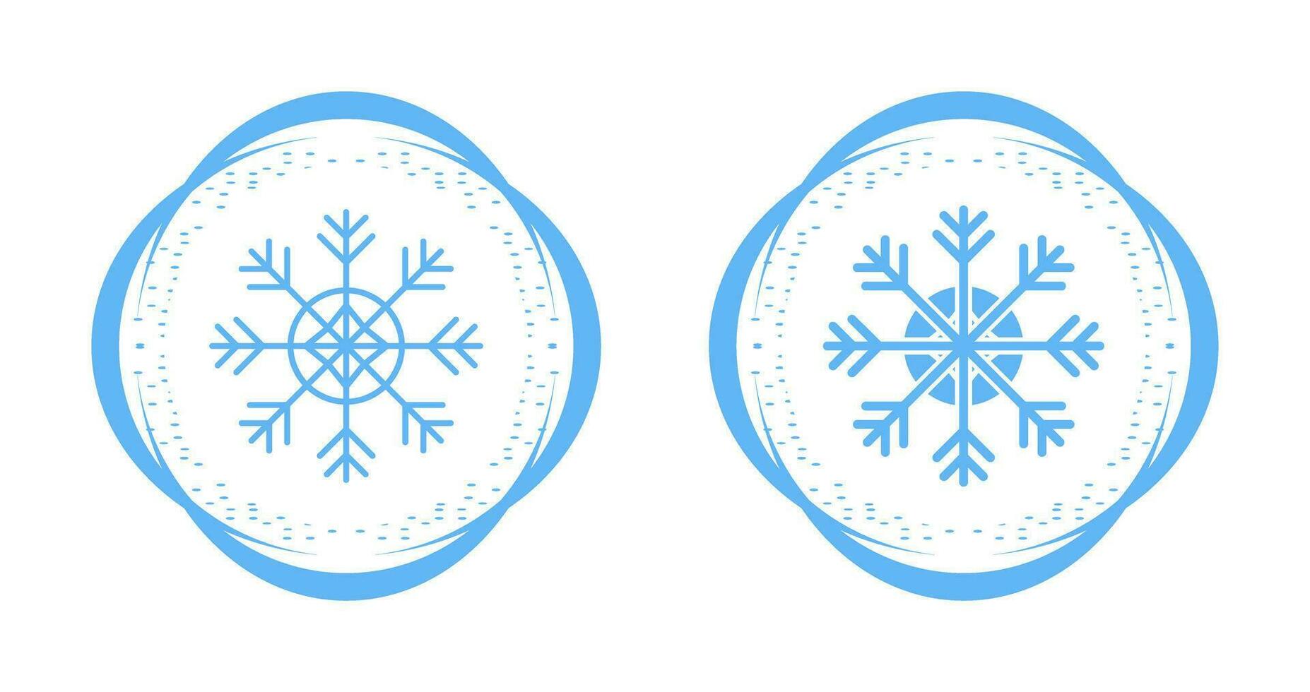 icono de vector de copo de nieve