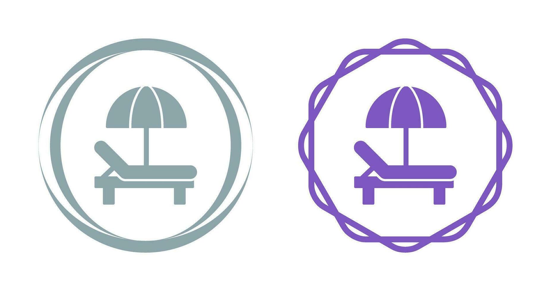 Sunbed Vector Icon